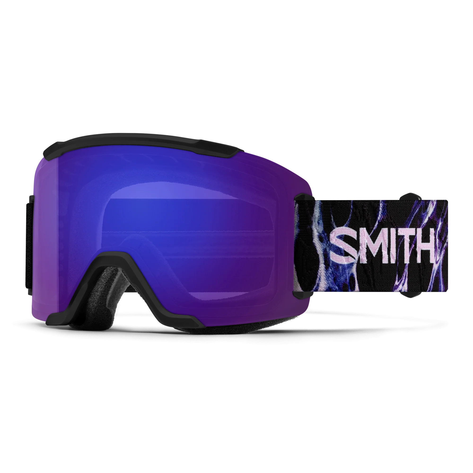 Masque de ski Smith - Squad - Noir Flex Plasma - ChromaPop Everyday Violet Mirror