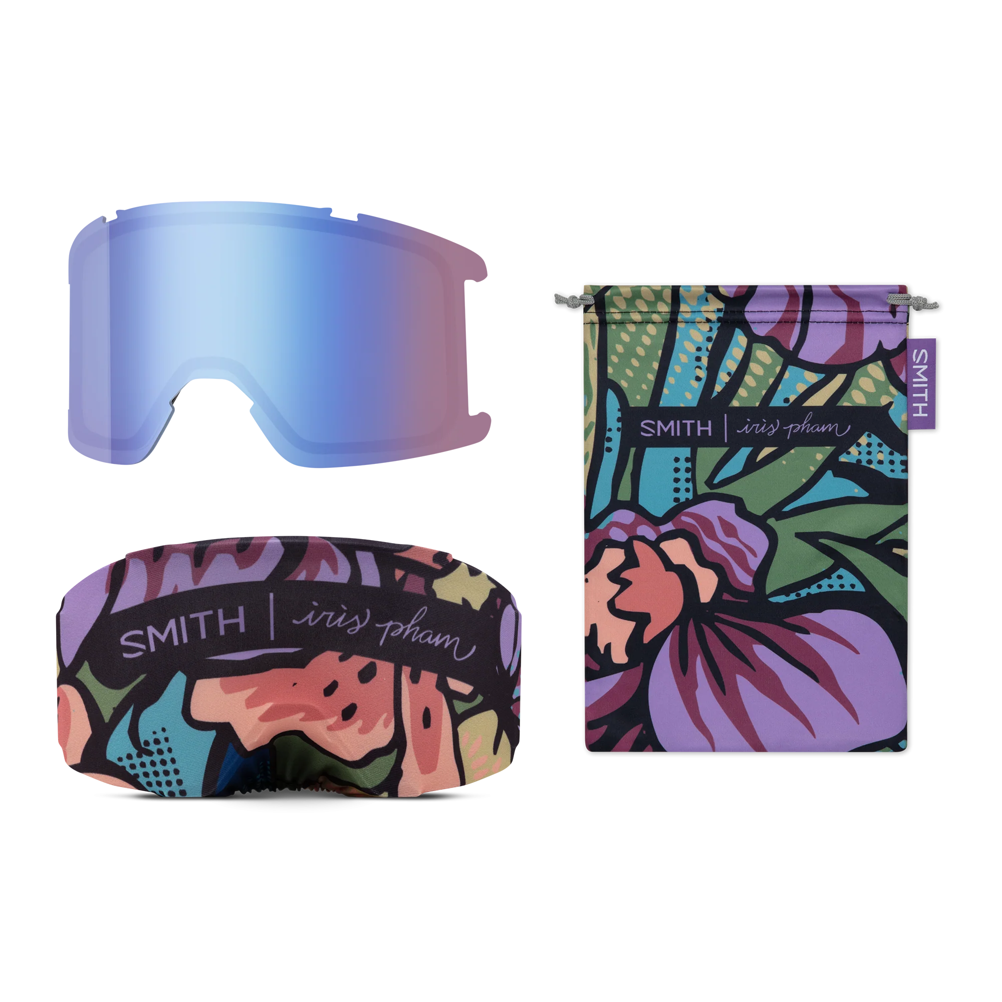 Masque de ski Smith - Squad - Iris Pham AC - ChromaPop Everyday Rose Gold Mirror 5