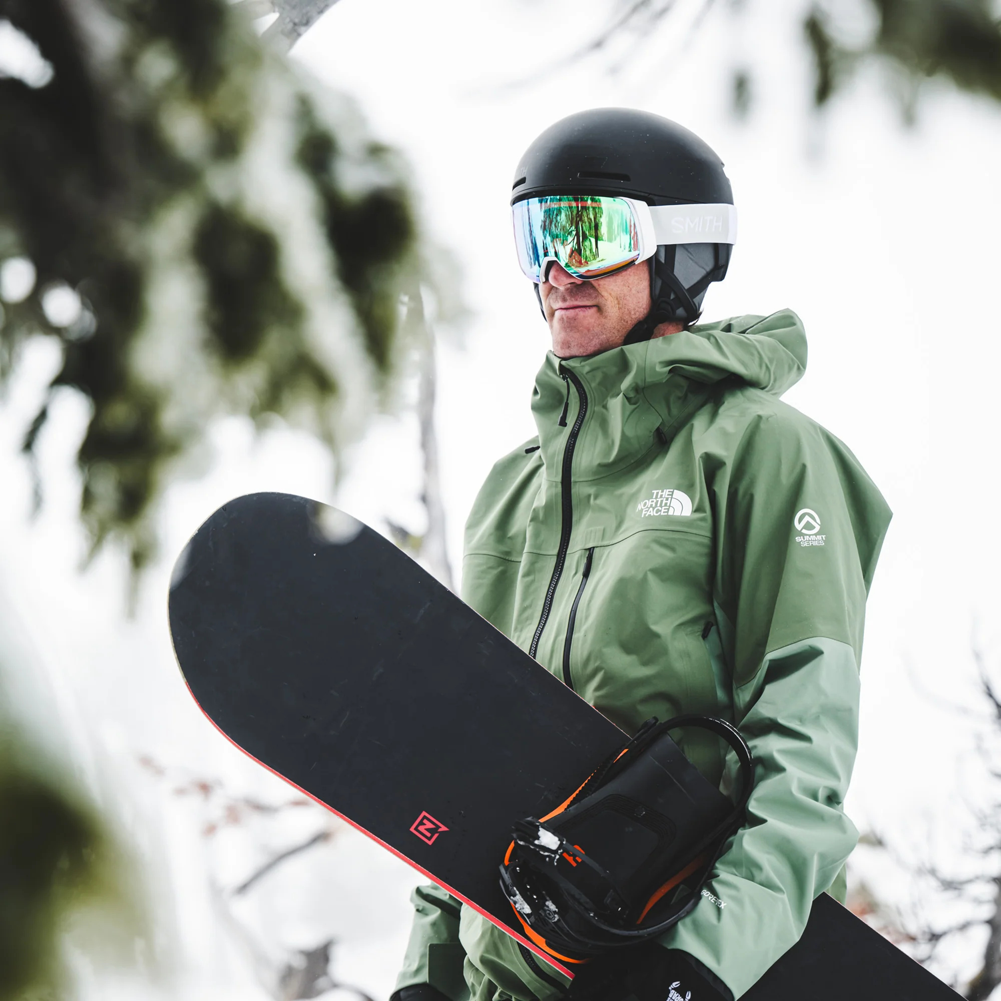 Masque de ski Smith - 4D MAG - Blanc Vapor - ChromaPop Everyday Green Mirror 4