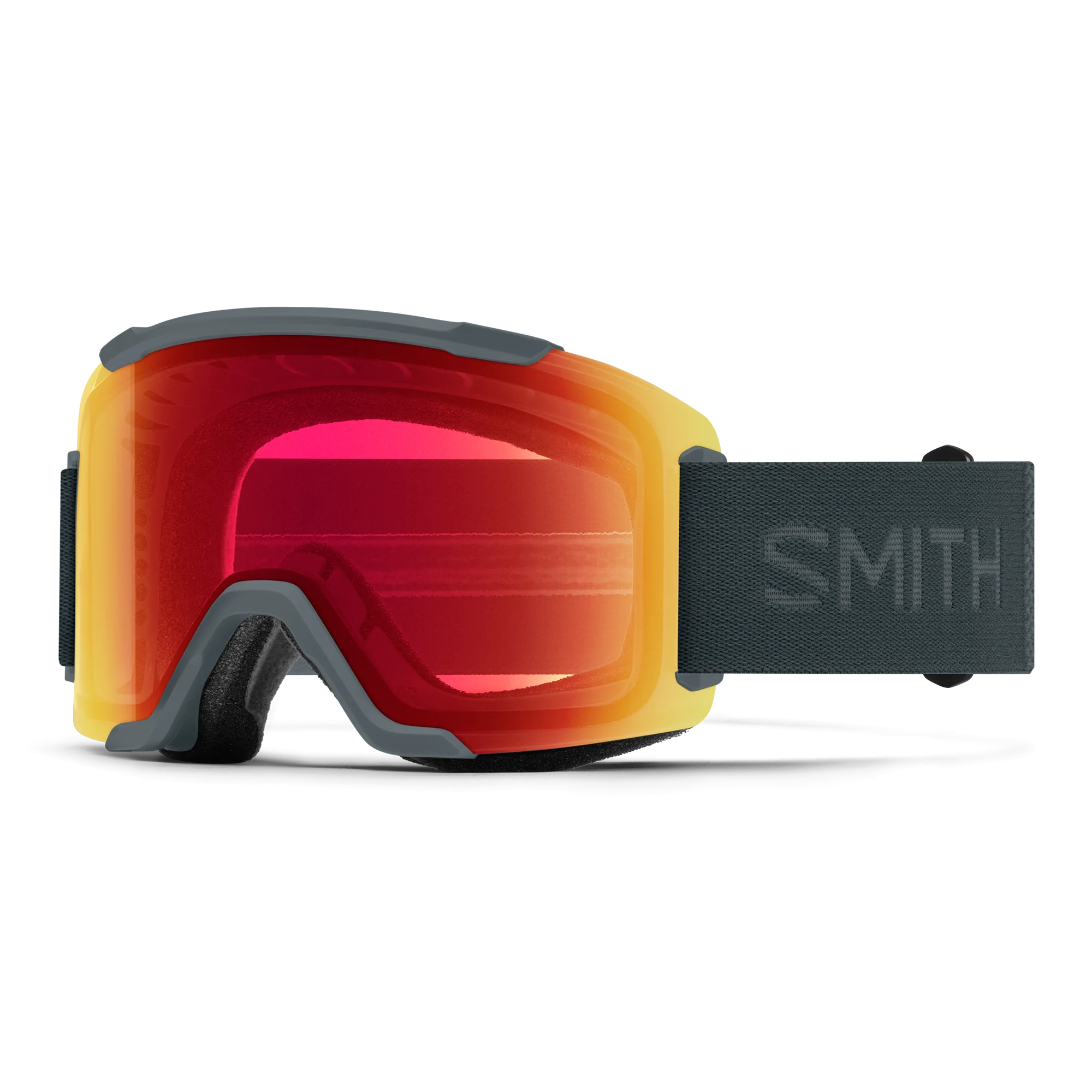 Masque de ski Smith - Squad - Ardoise - ChromaPop Everyday Red Mirror