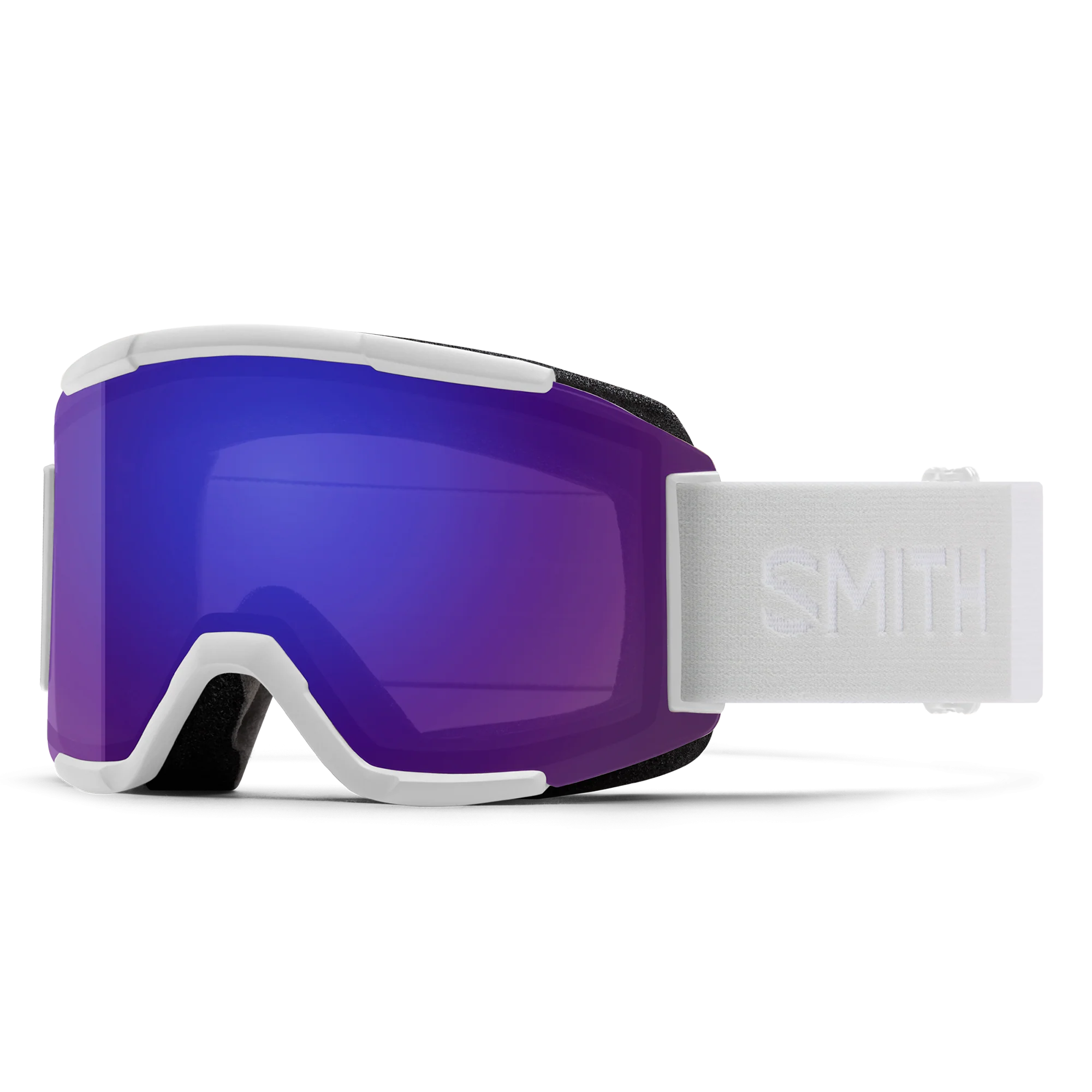 Masque de ski Smith - Squad - Blanc Vapor - ChromaPop Everyday Violet Mirror