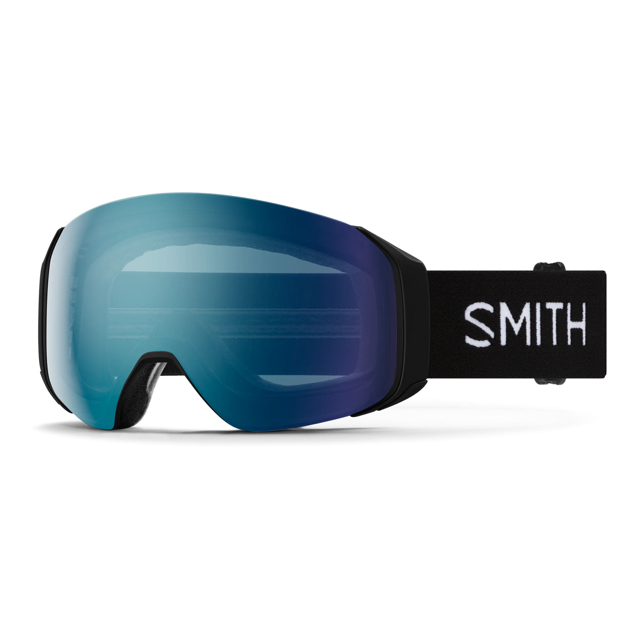 Masque de ski Smith - 4D MAG S - Noir - ChromaPop Everyday Blue Mirror
