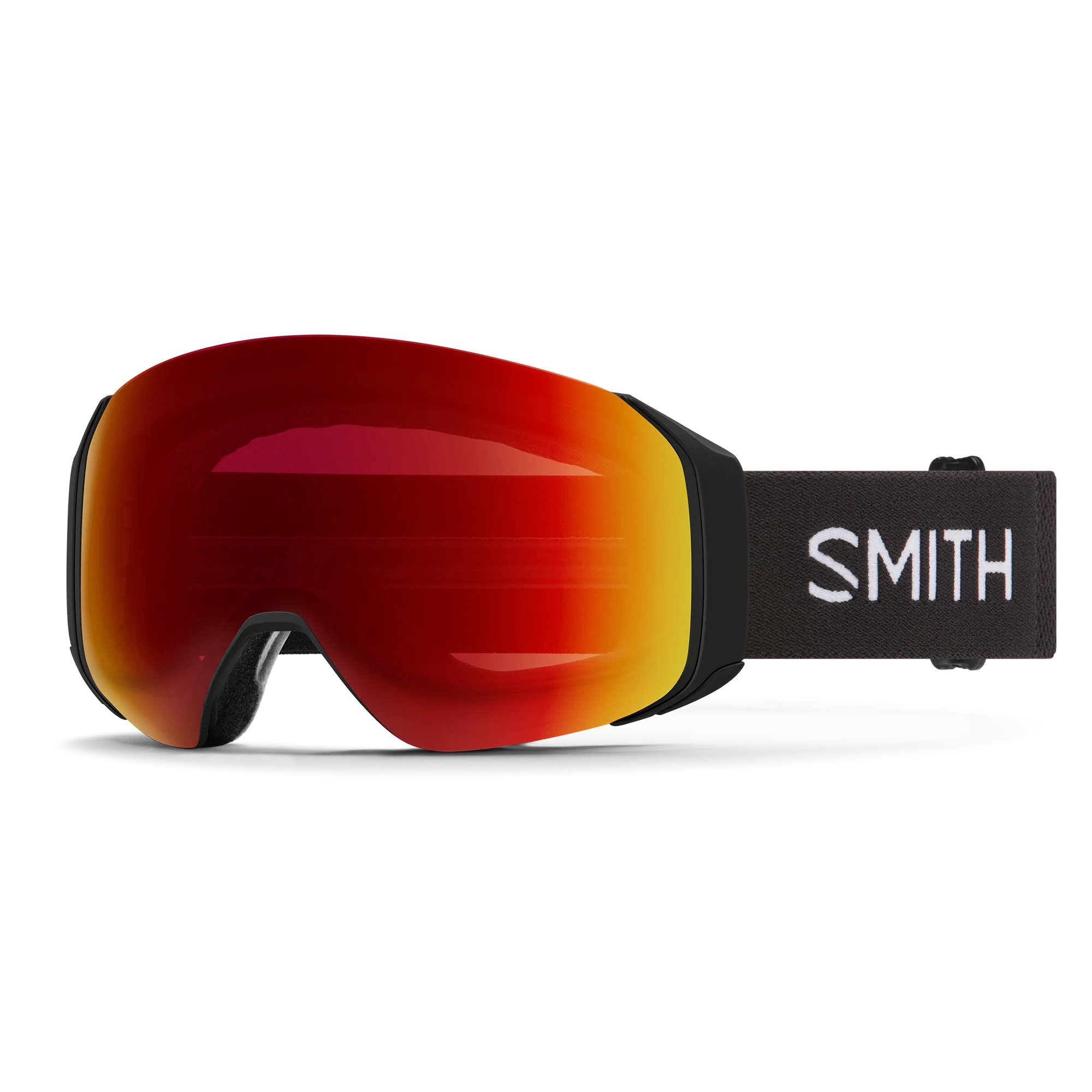 Masque de ski Smith - 4D MAG S - Noir - ChromaPop Sun Red Mirror