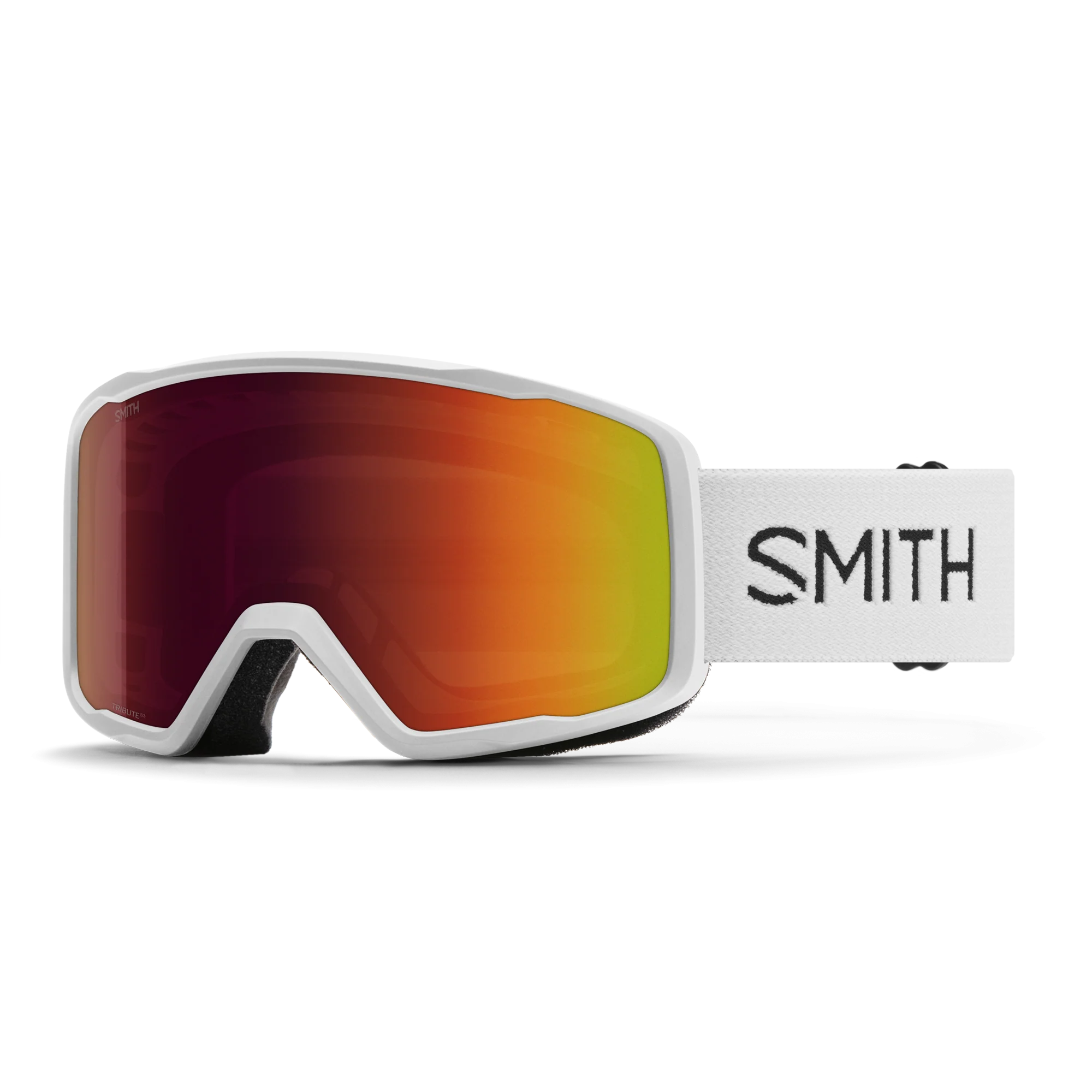 Masque de ski Smith - Tribute - Blanc - Red Sol-X Mirror