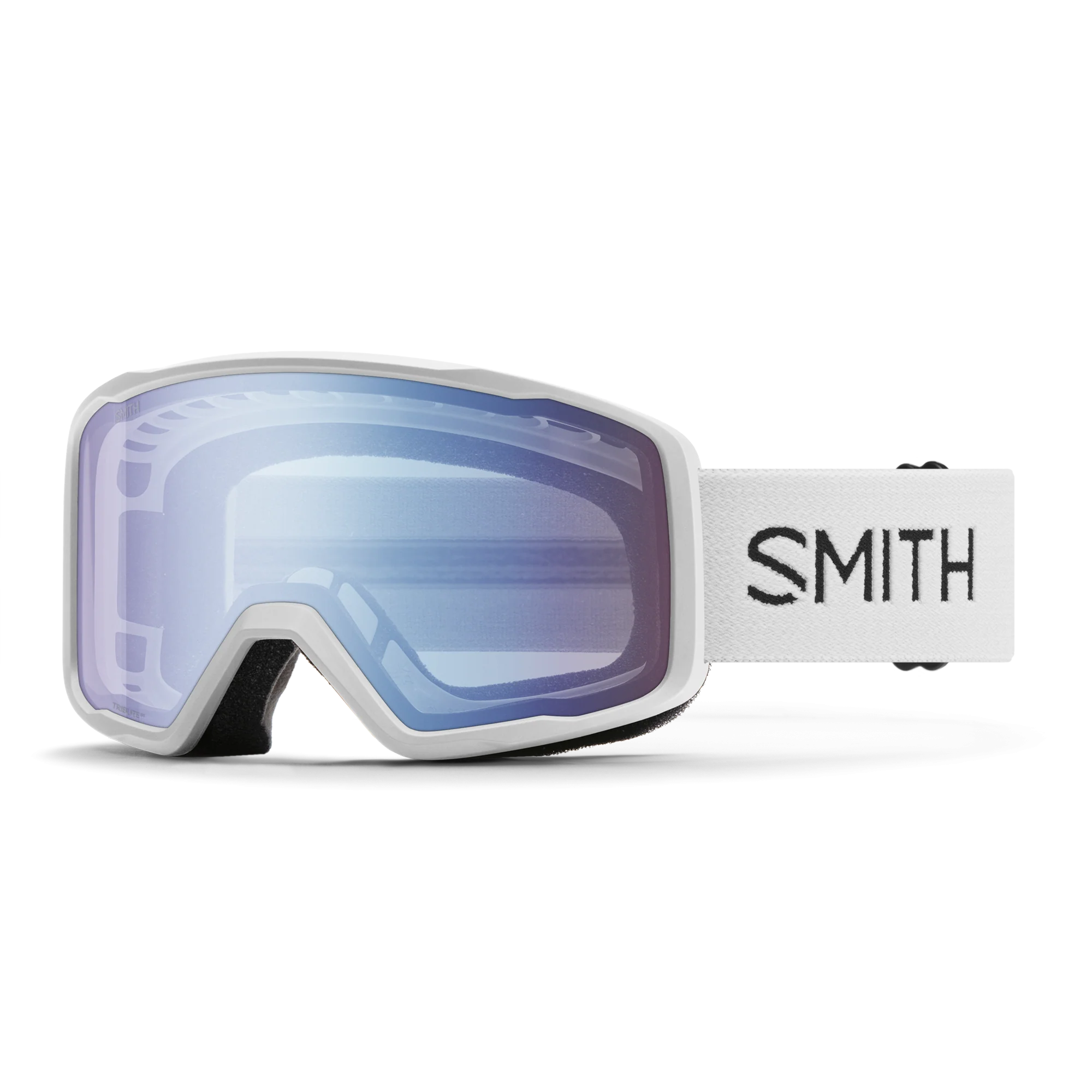 Masque de ski Smith - Tribute - Blanc - Blue Sensor Mirror
