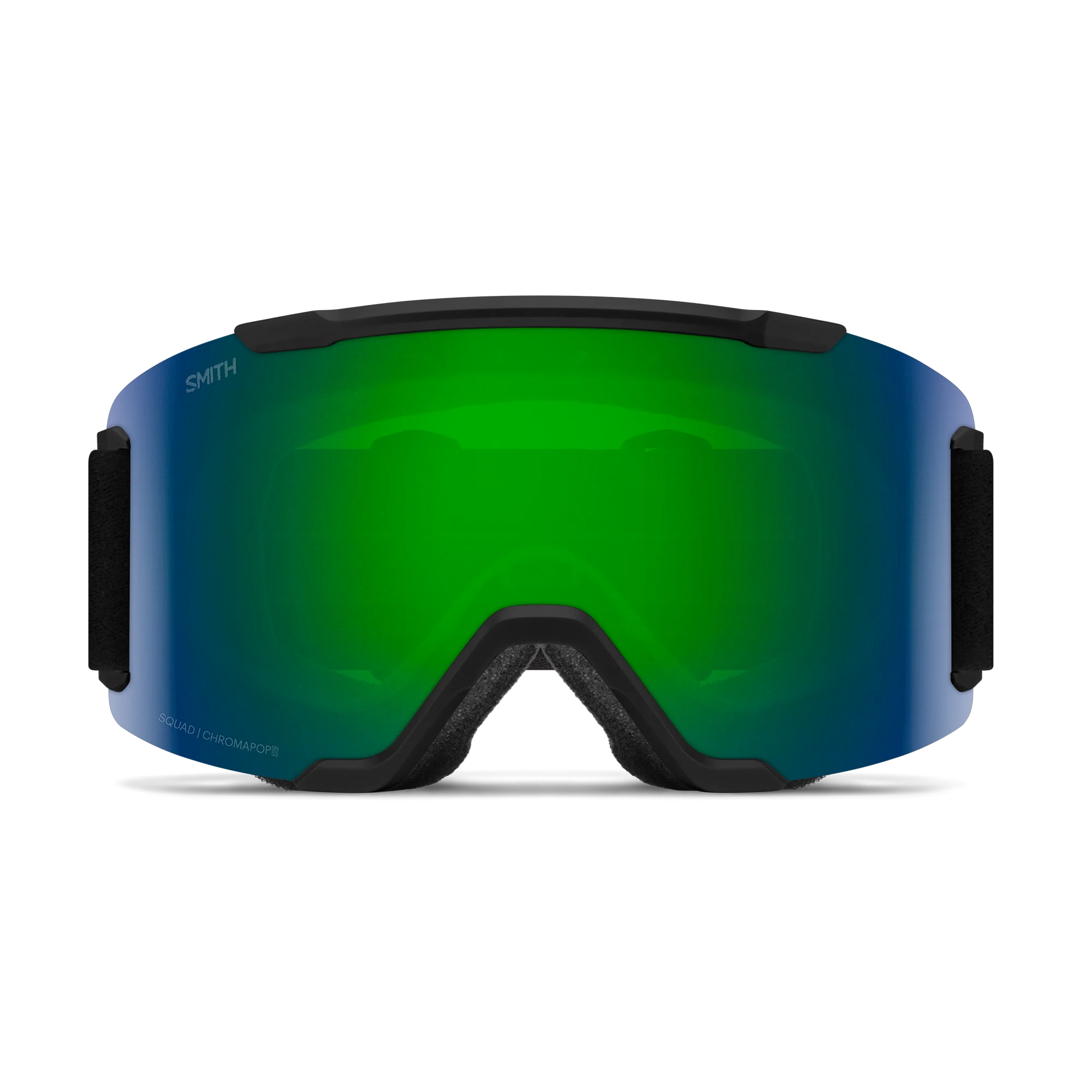 Masque de ski Smith - Squad - Noir - ChromaPop Sun Green Mirror 2