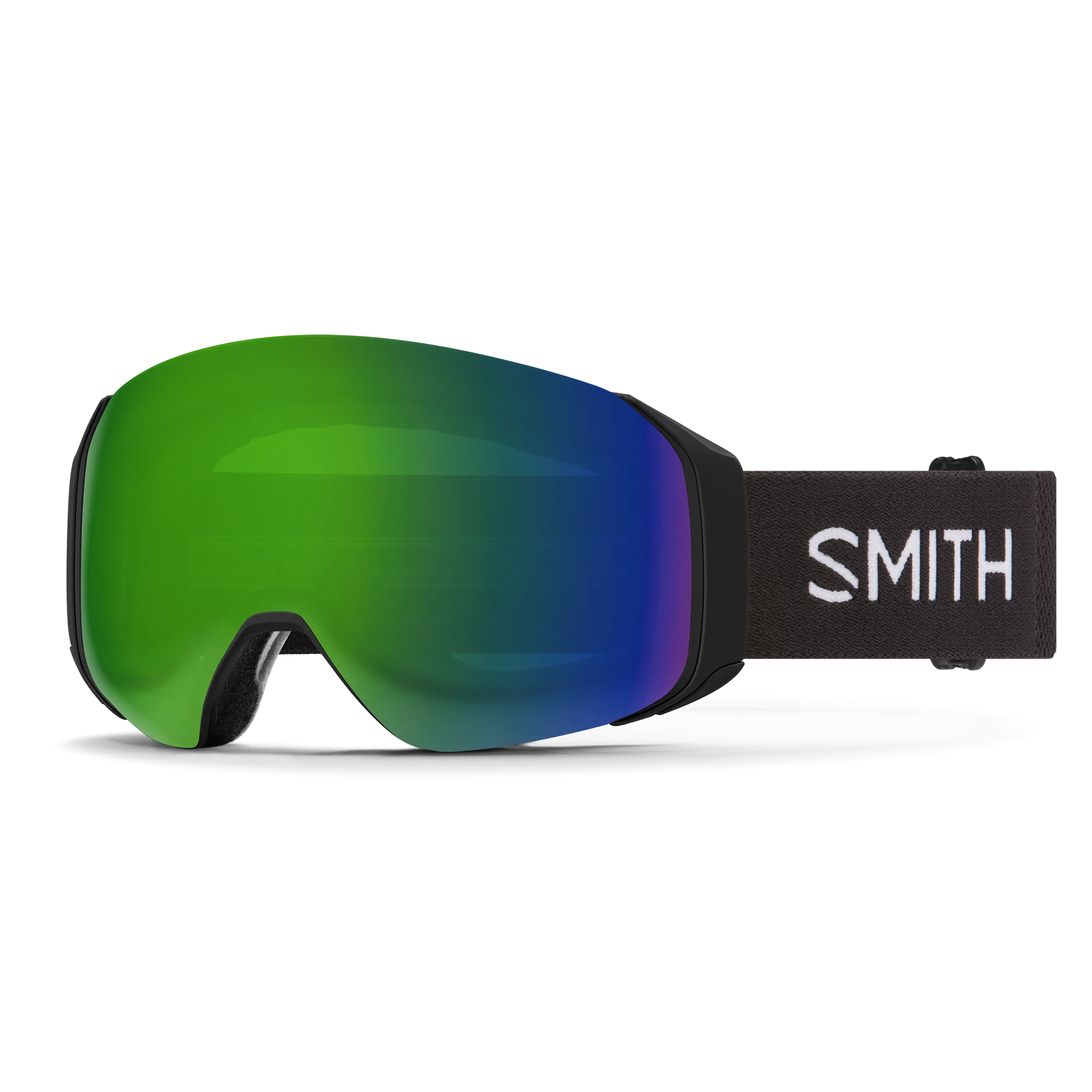 Masque de ski Smith - 4D MAG S - Noir - ChromaPop Sun Green Mirror