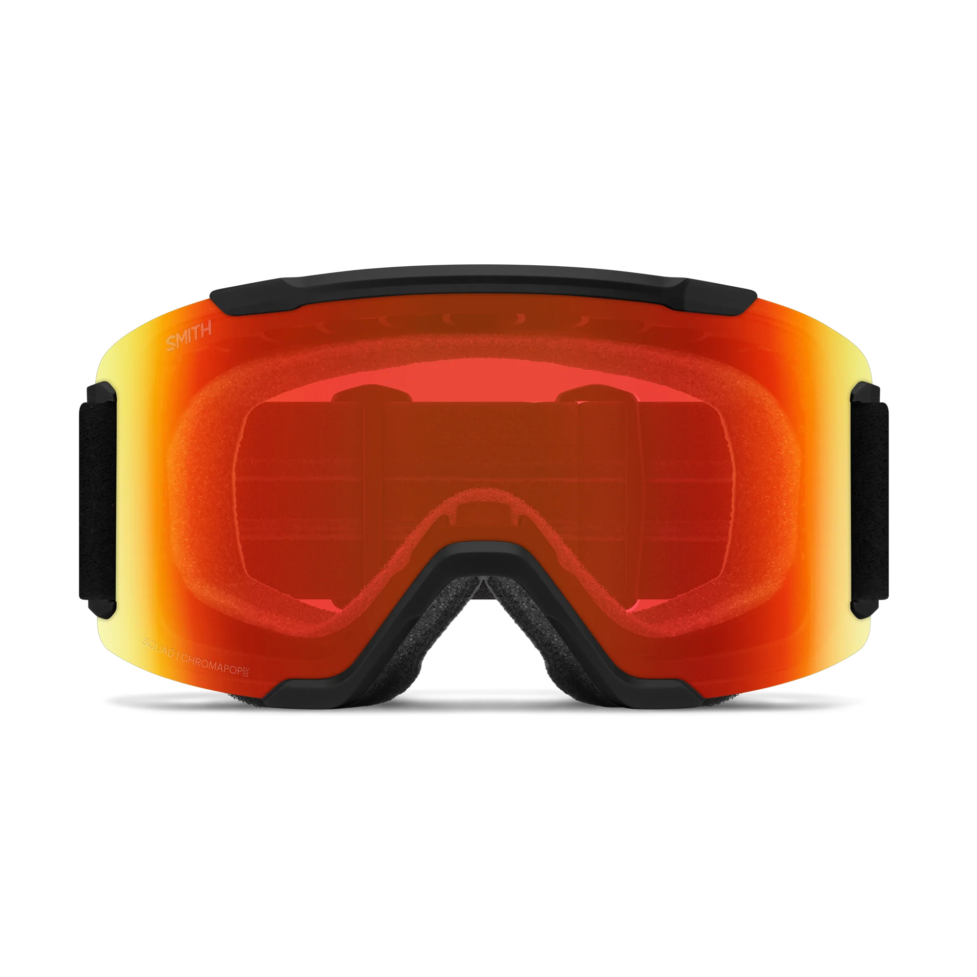 Masque de ski Smith - Squad - Noir - ChromaPop Everyday Red Mirror 2