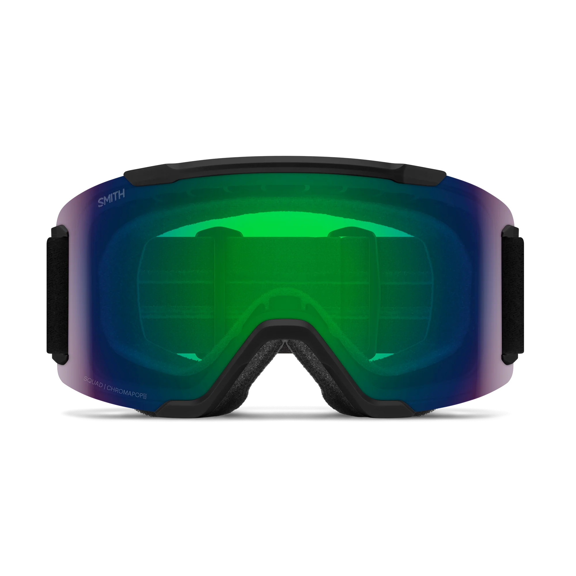 Masque de ski Smith - Squad - Noir - ChromaPop Everyday Green Mirror 2