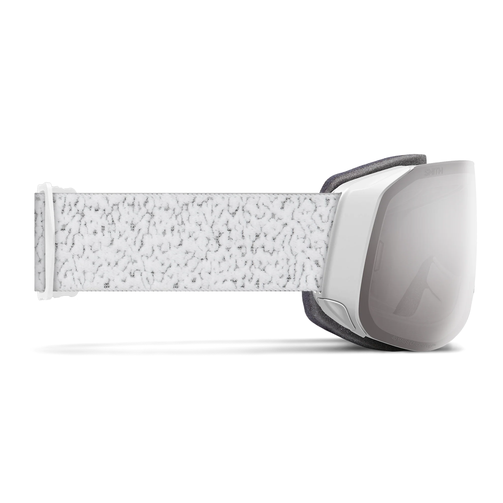 Masque de ski Smith - 4D MAG S - Blanc Chunky Knit - ChromaPop Sun Platinum Mirror 3