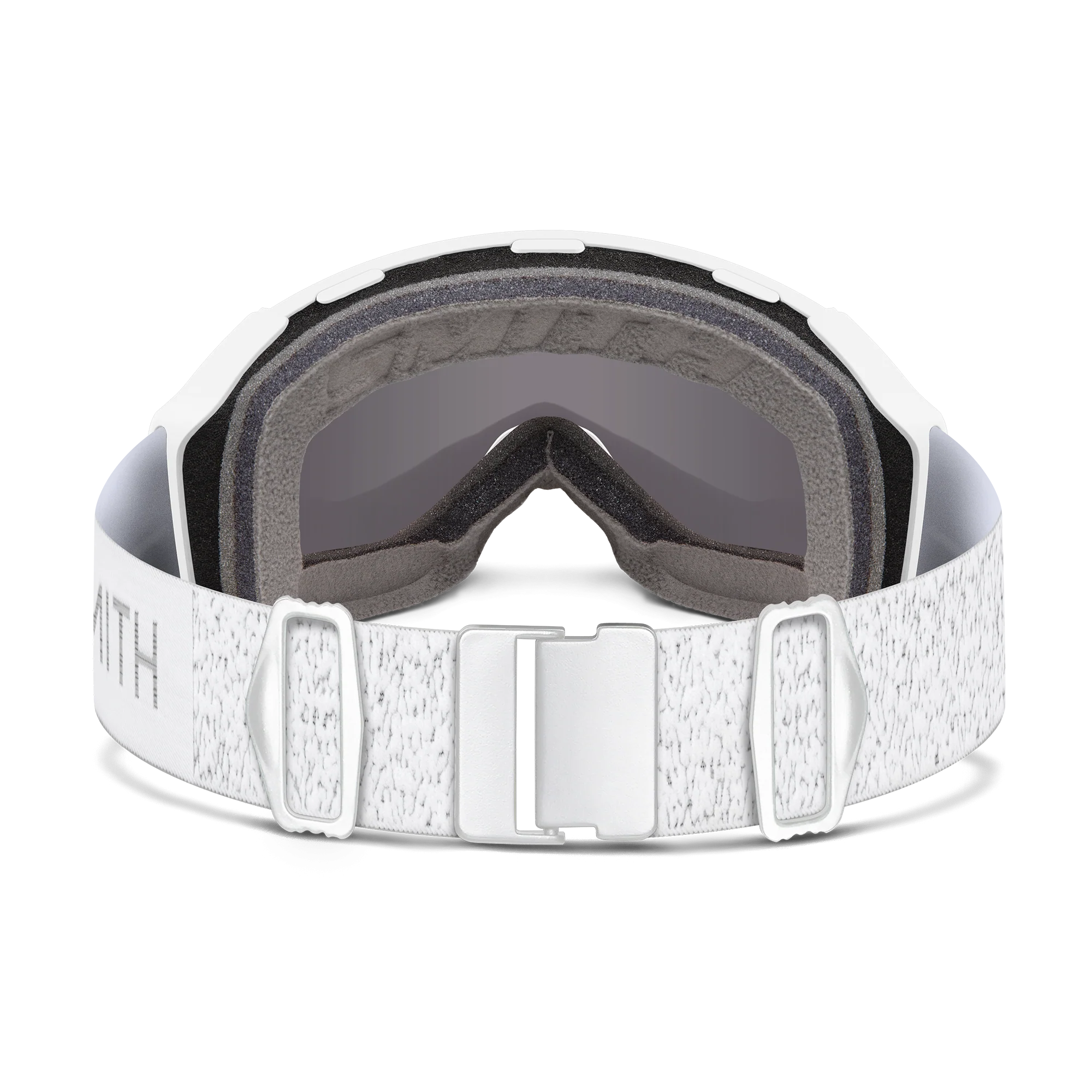 Masque de ski Smith - 4D MAG S - Blanc Chunky Knit - ChromaPop Sun Platinum Mirror 5