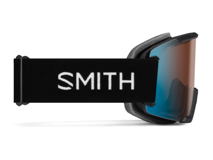 Masque de ski Smith - Squad Low Bridge Fit - Noir - ChromaPop Pro Photochromic Blue Mirror 3