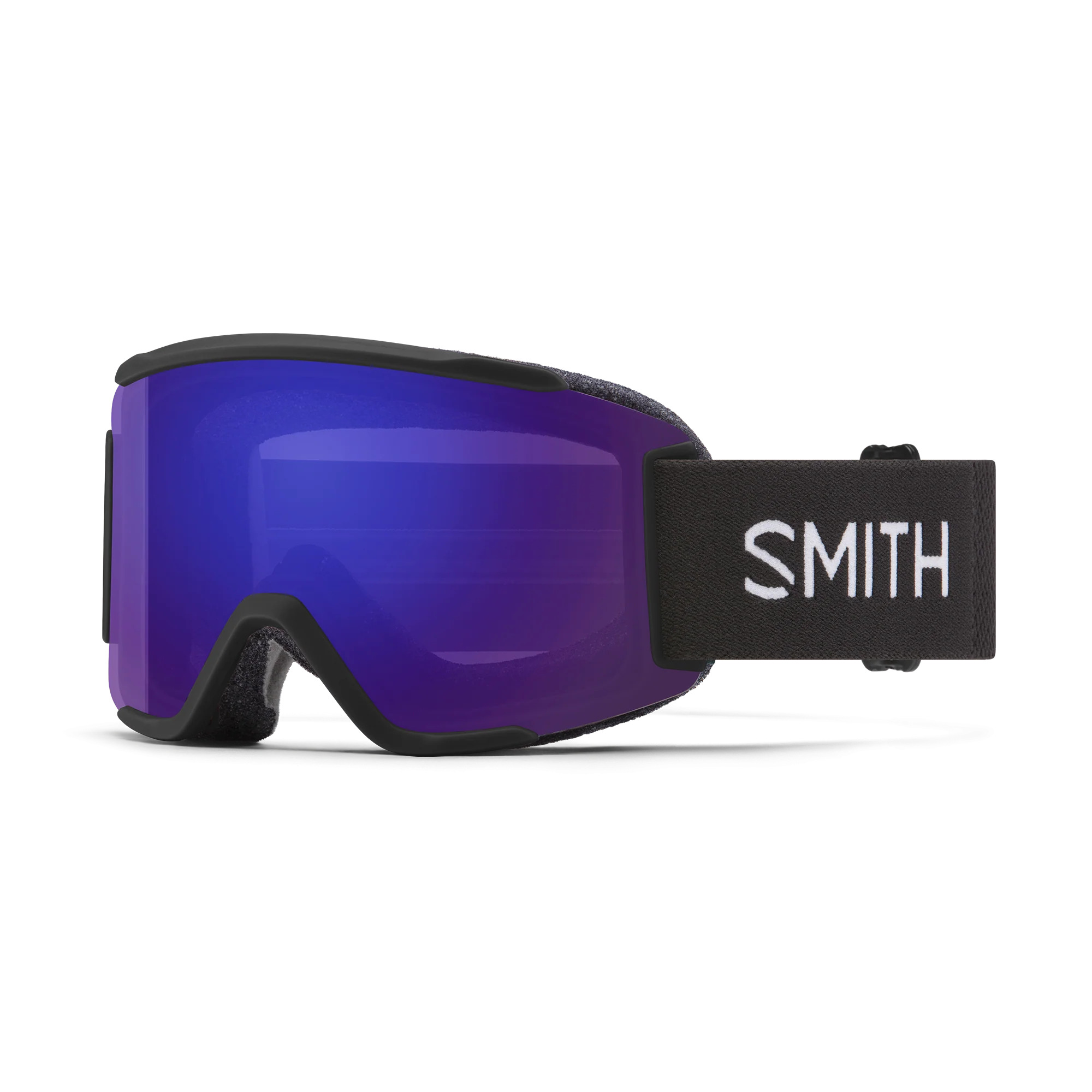 Masque de ski Smith - Squad S - Noir - ChromaPop Everyday Violet Mirror