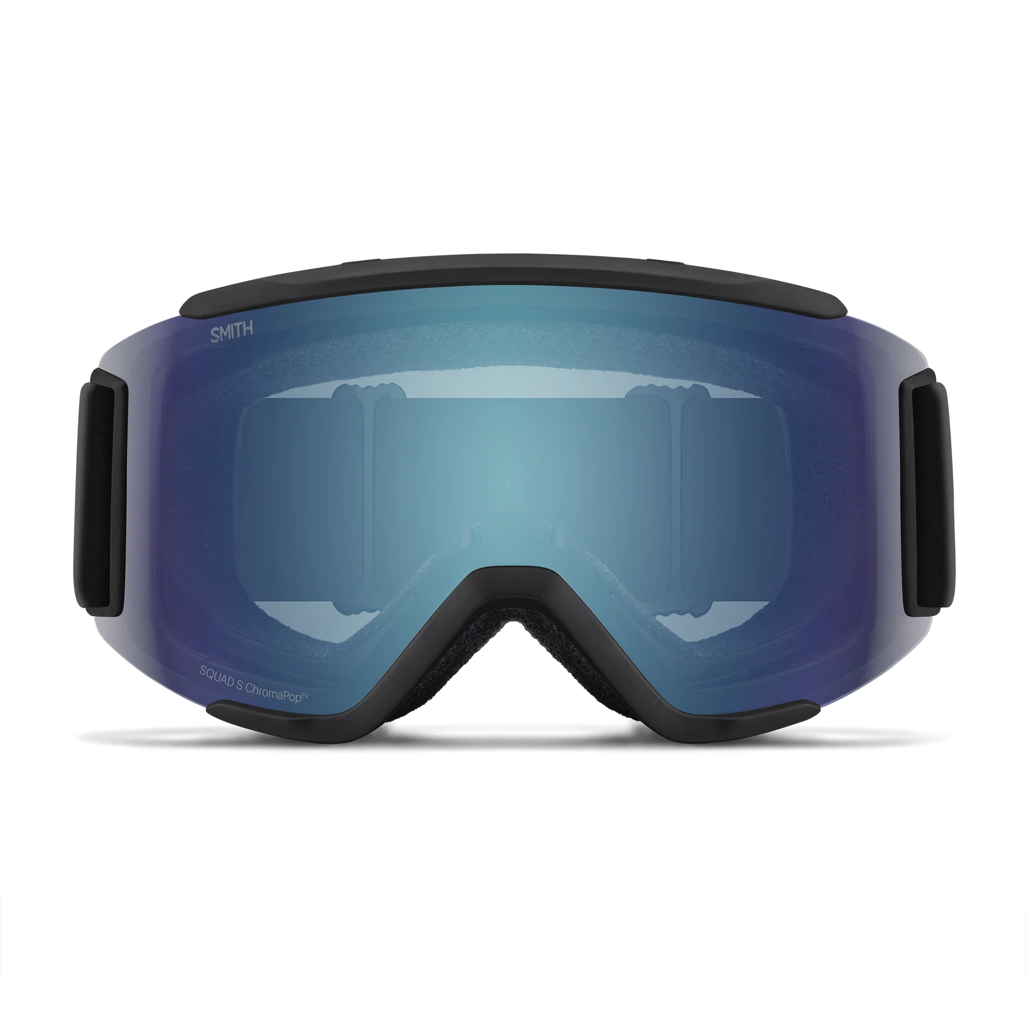 Masque de ski Smith - Squad S - Noir - ChromaPop Everyday Blue Mirror 2
