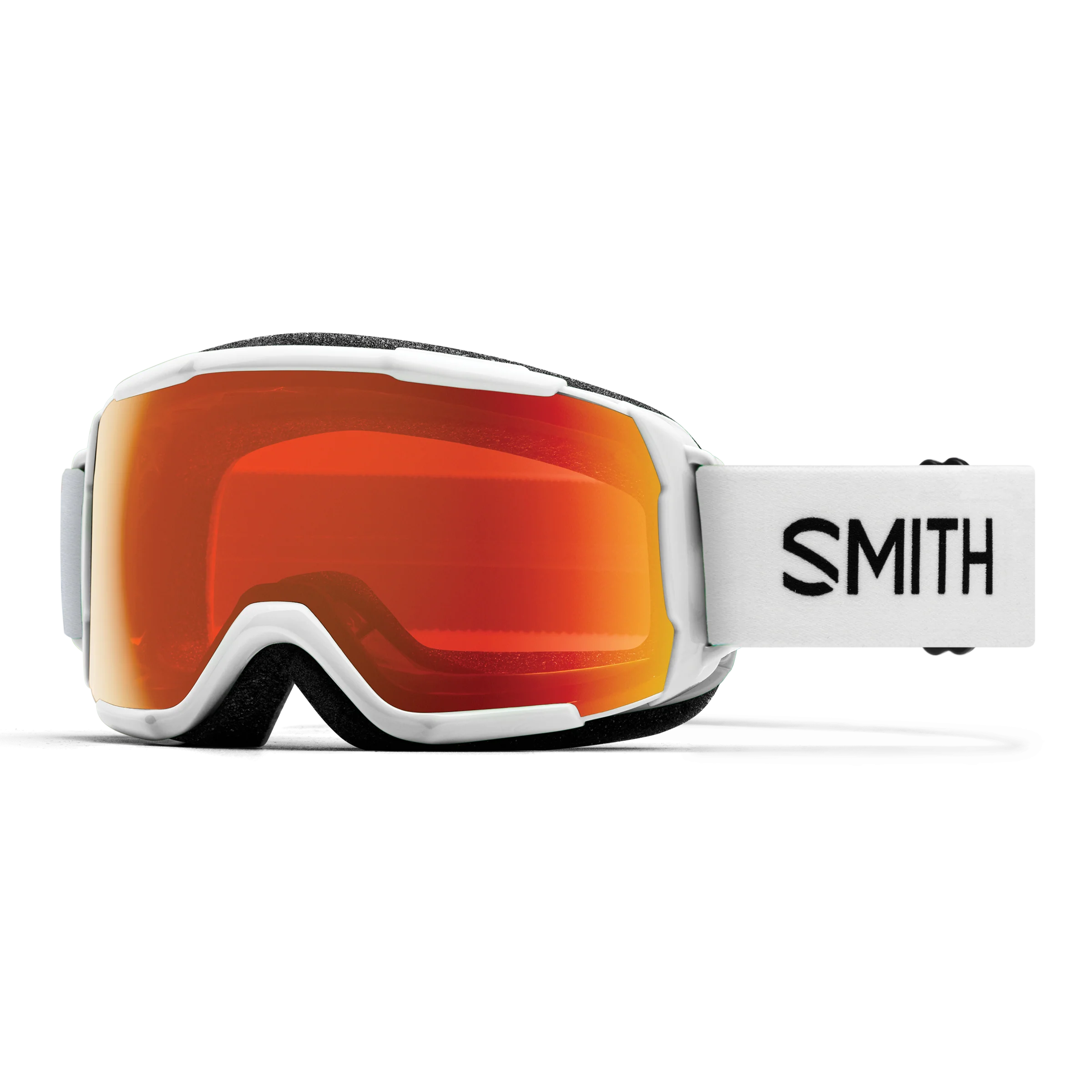 Masque de ski enfant Smith - Grom - Blanc - ChromaPop Everyday Red Mirror