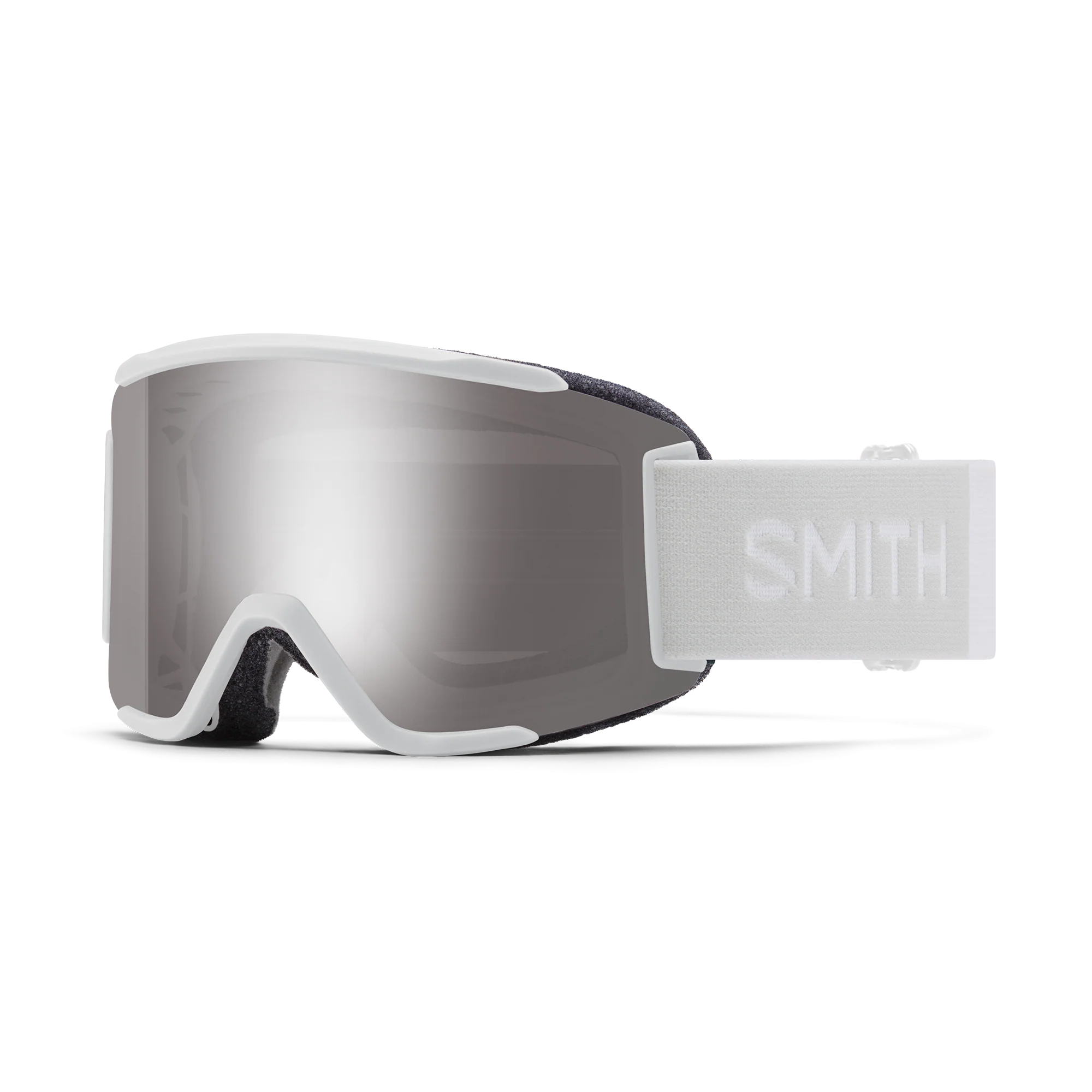 Masque de ski Smith - Squad S - Blanc Vapor - ChromaPop Sun Platinum Mirror