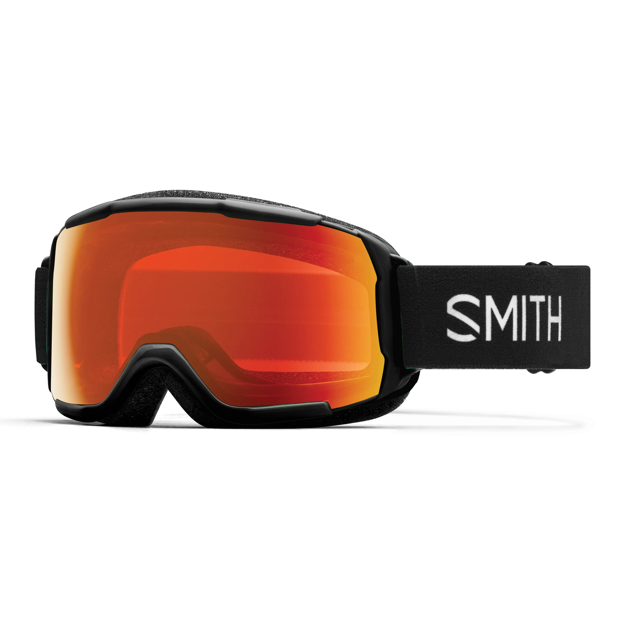 Masque de ski enfant Smith - Grom - Noir - ChromaPop Everyday Red Mirror