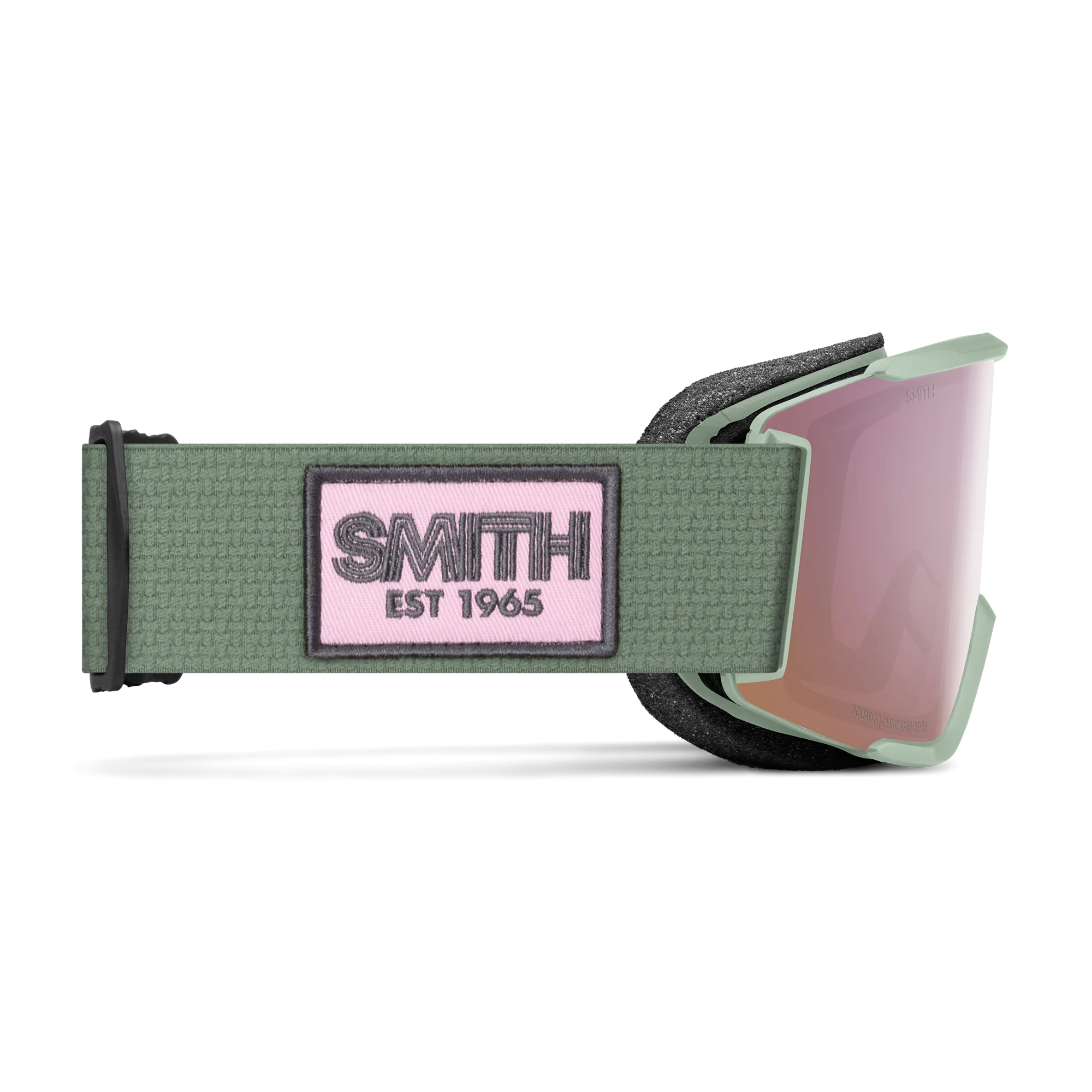 Masque de ski Smith - Squad S - Olive Warm Steel - ChromaPop Everyday Rose Gold Mirror 4