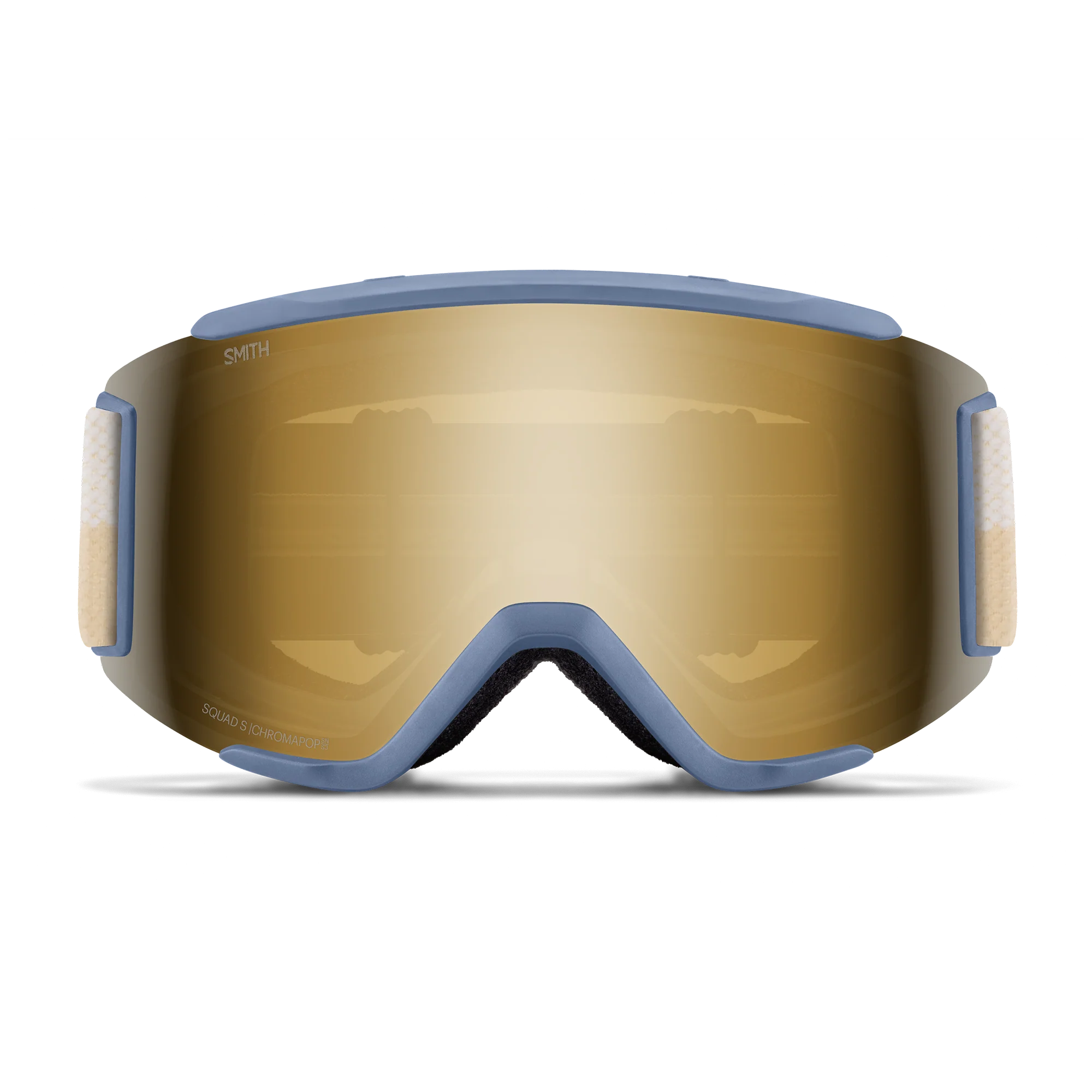 Masque de ski Smith - Squad S - Bleu Acier Split - ChromaPop Sun Black Gold Mirror 2