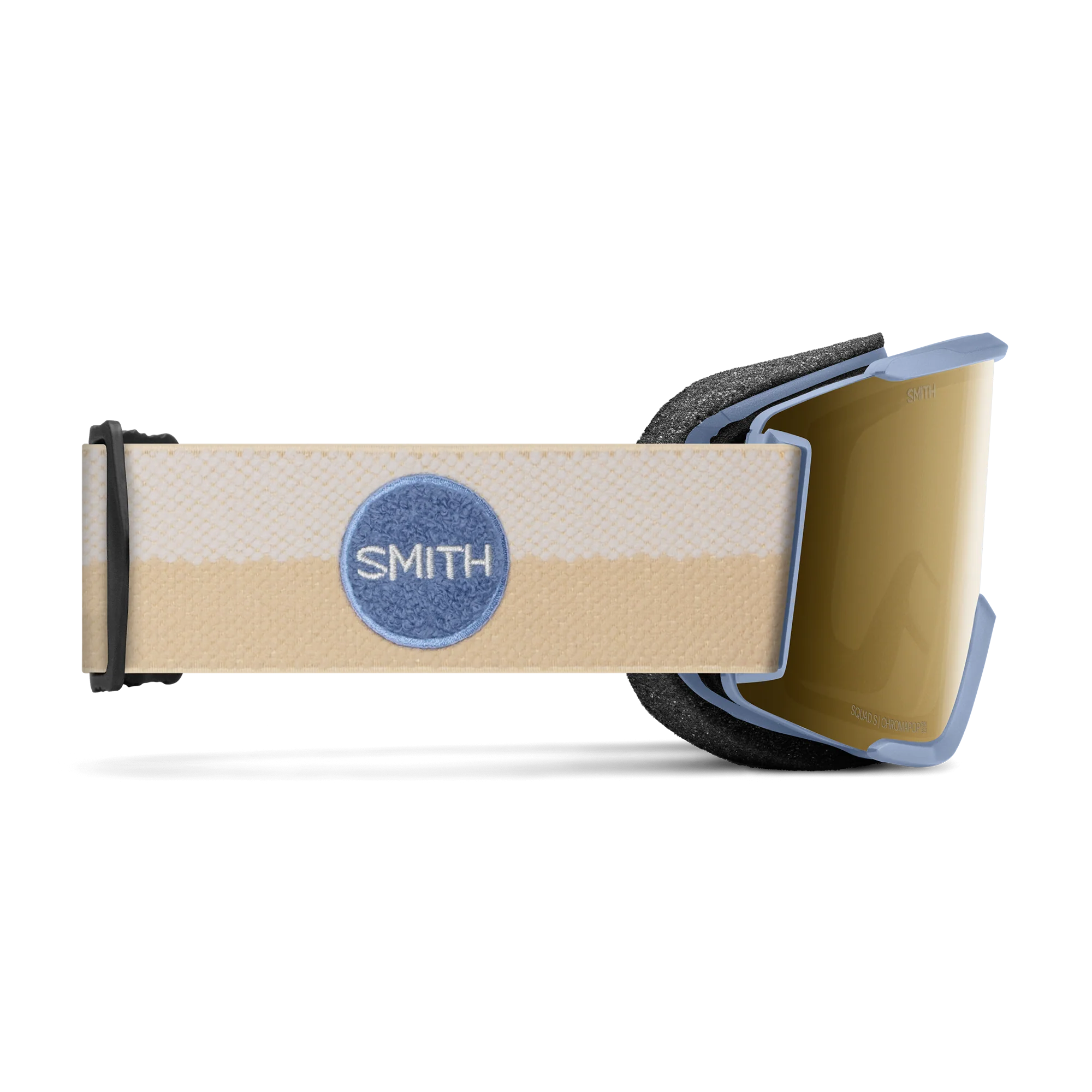 Masque de ski Smith - Squad S - Bleu Acier Split - ChromaPop Sun Black Gold Mirror 4