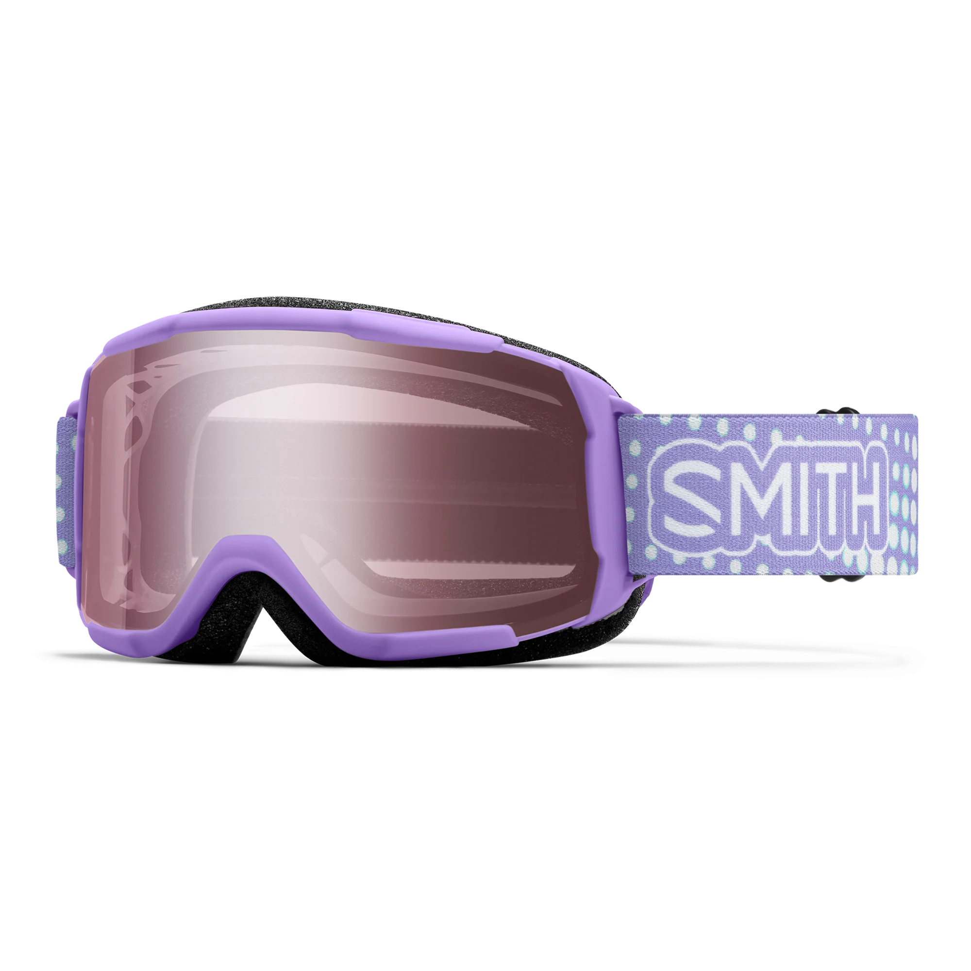 Masque de ski enfant Smith - Daredevil - Light Lavender Dot Clouds - Ignitor Mirror