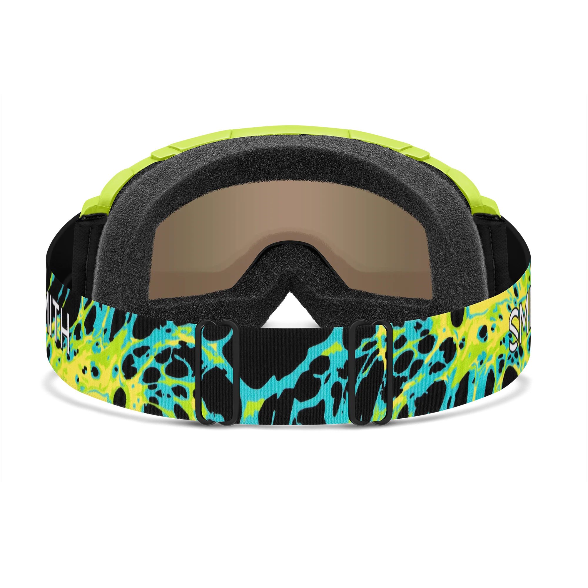 Masque de ski enfant Smith - Daredevil - Electric Lime Slime - Green Sol-X Mirror