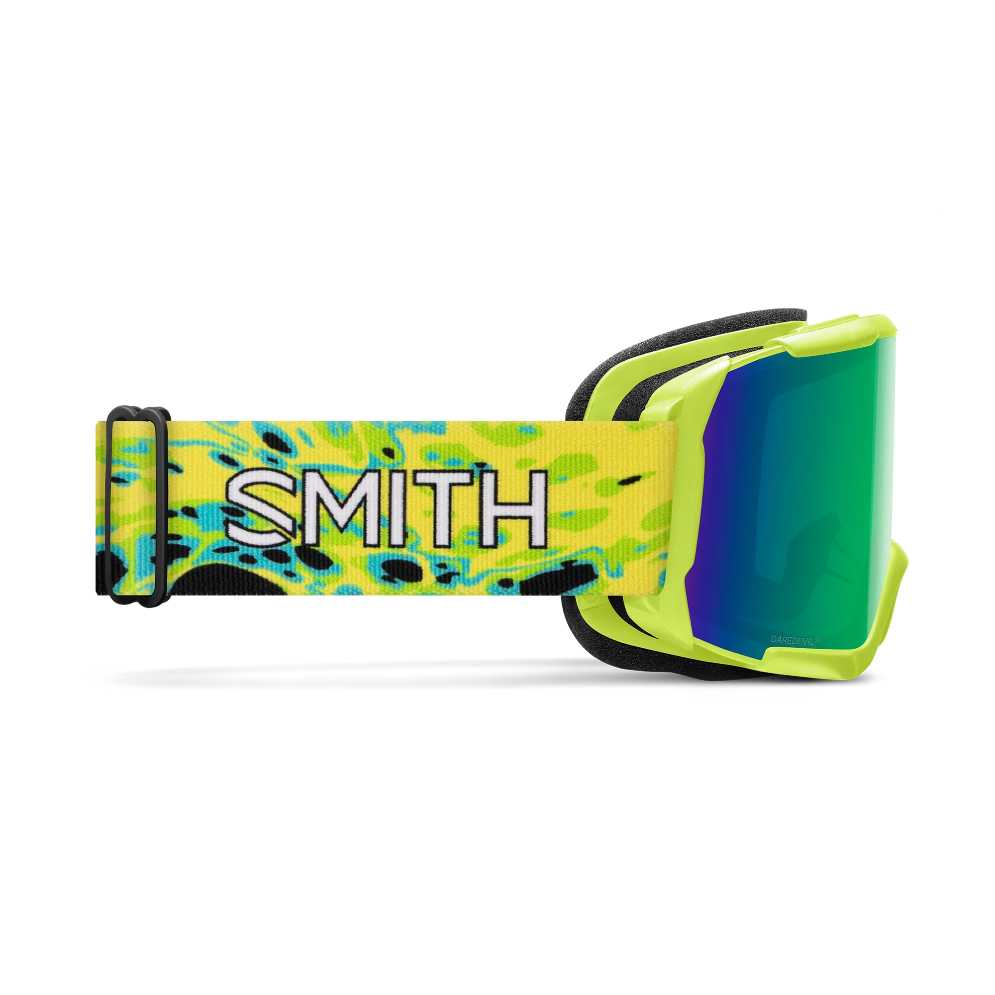 Masque de ski enfant Smith - Daredevil - Electric Lime Slime - Green Sol-X Mirror