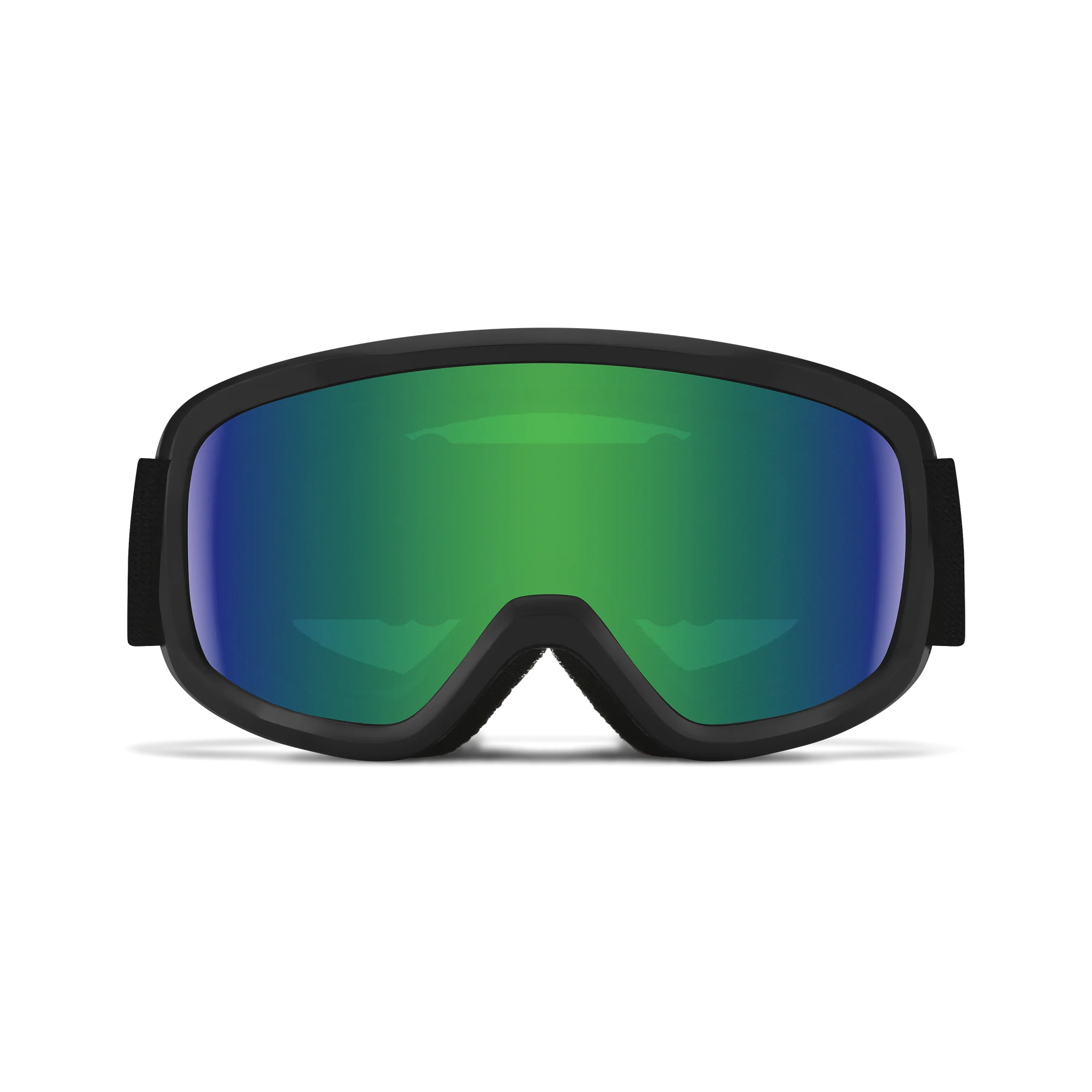 Masque de ski enfant Smith - Snowday - Noir - Green Sol-X Mirror