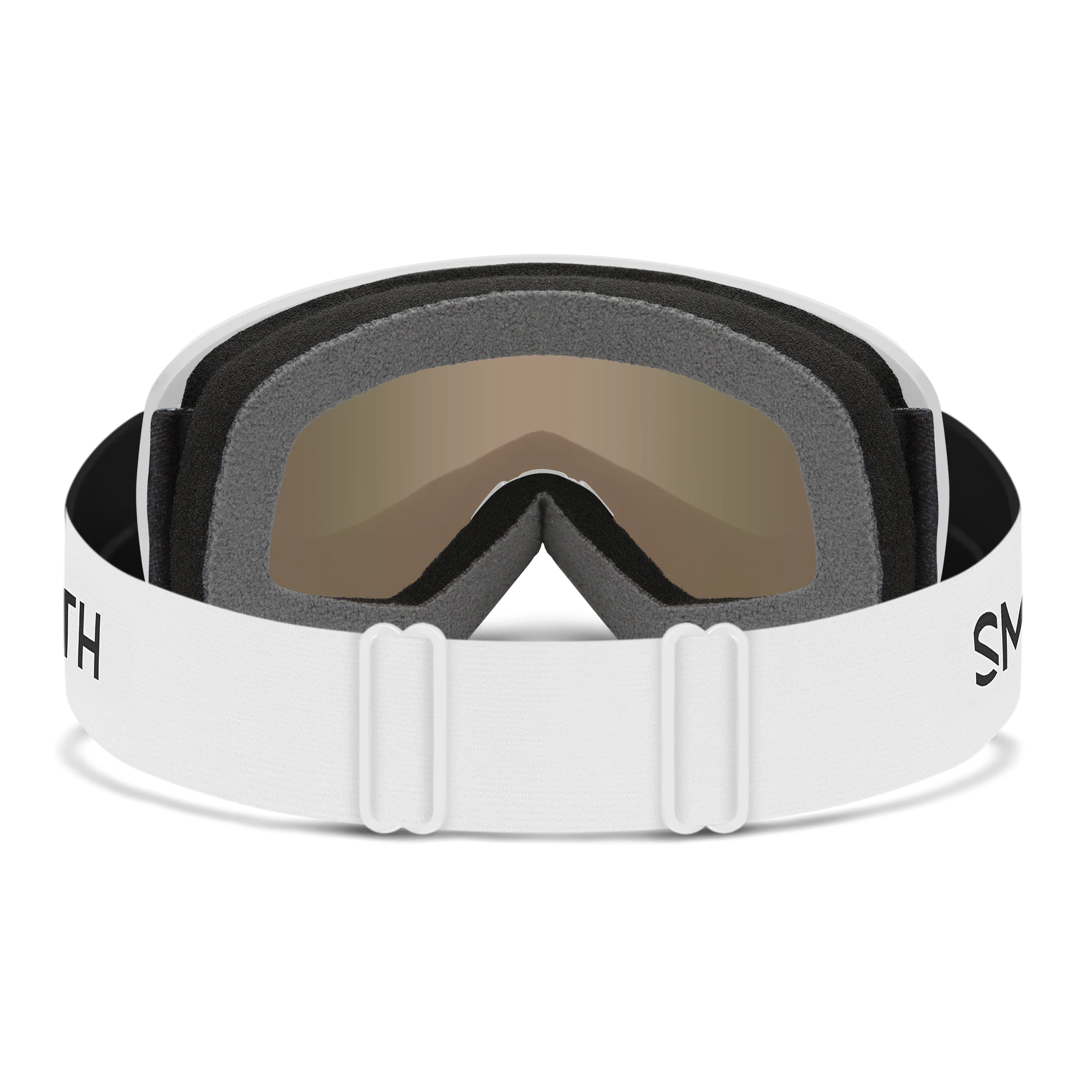 Masque de ski enfant Smith - Snowday - Blanc - Red Sol-X Mirror