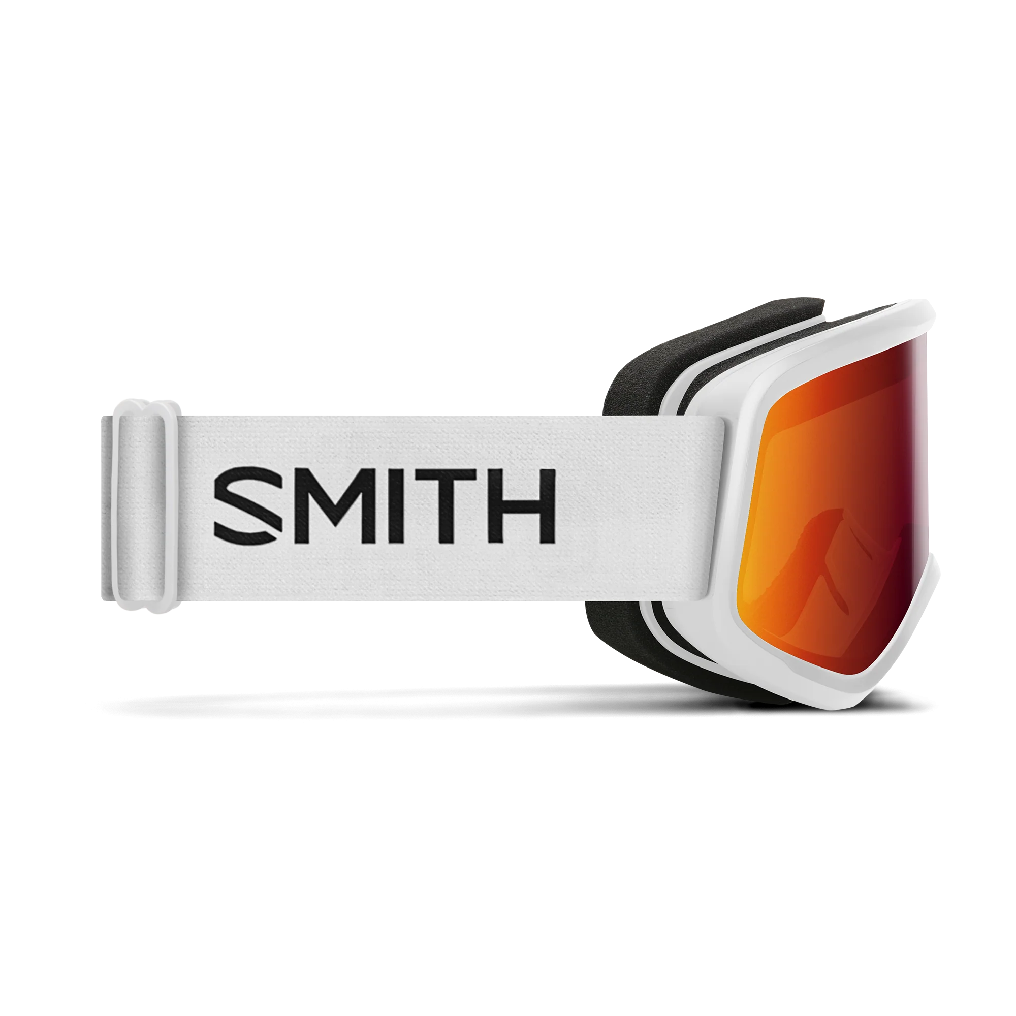 Masque de ski enfant Smith - Snowday - Blanc - Red Sol-X Mirror
