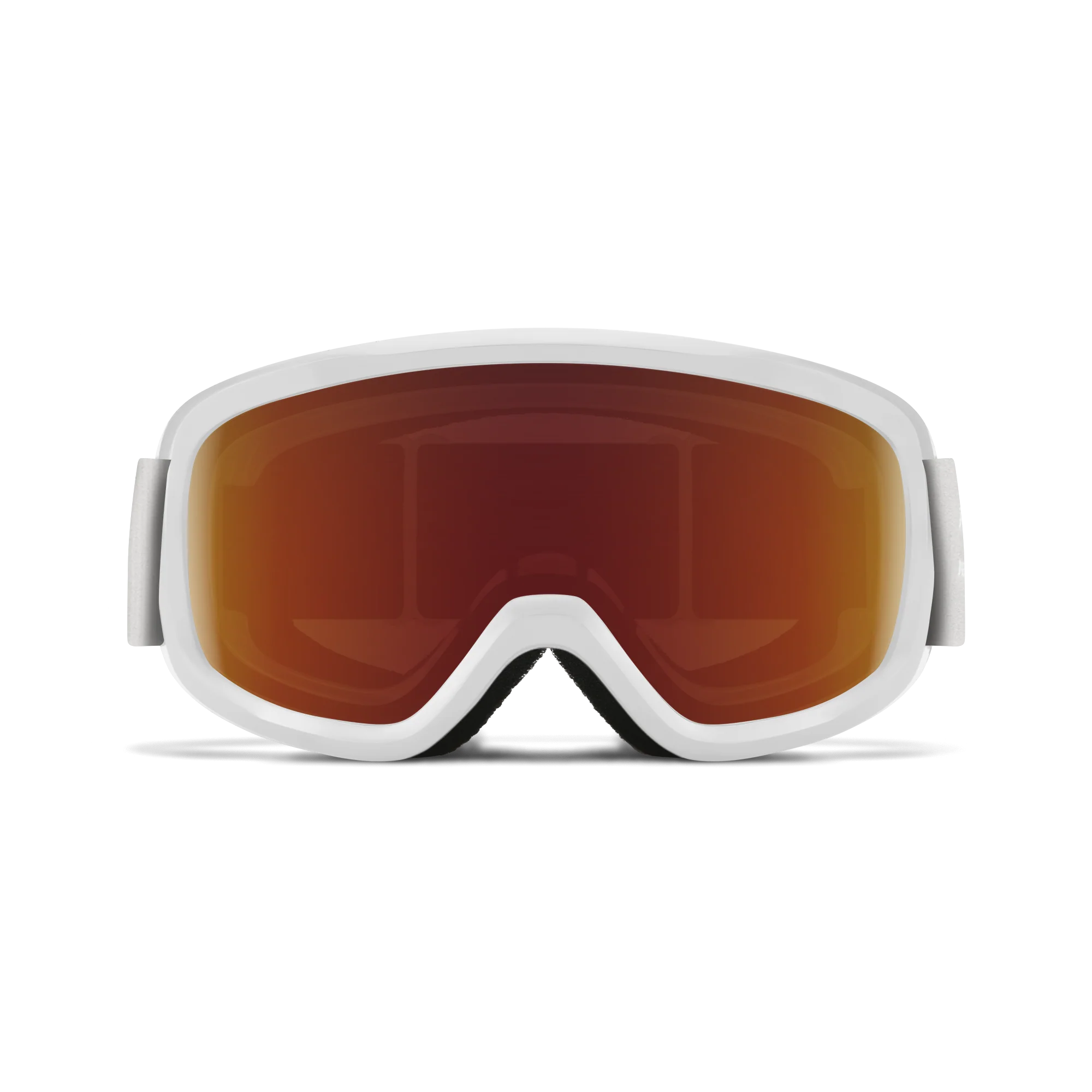 Masque de ski enfant Smith - Snowday - Blanc - Red Sol-X Mirror