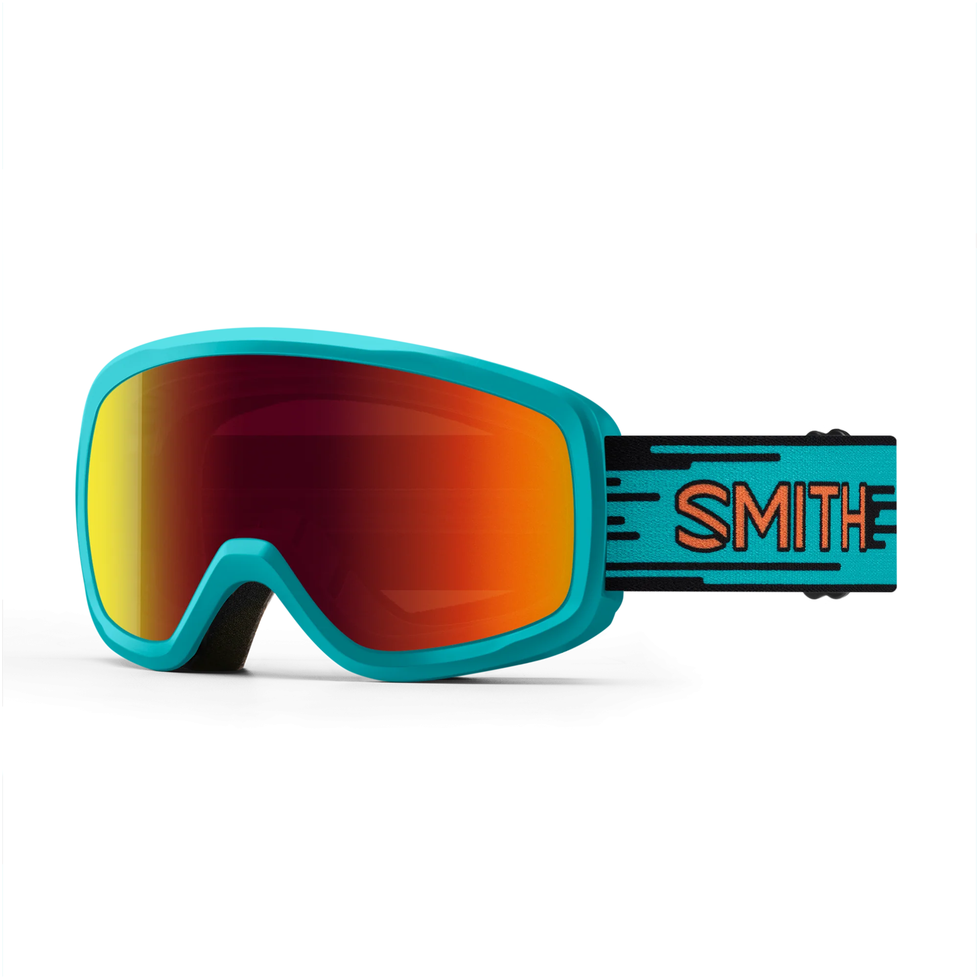 Masque de ski enfant Smith - Snowday - Tropic Kidding - Red Sol-X Mirror
