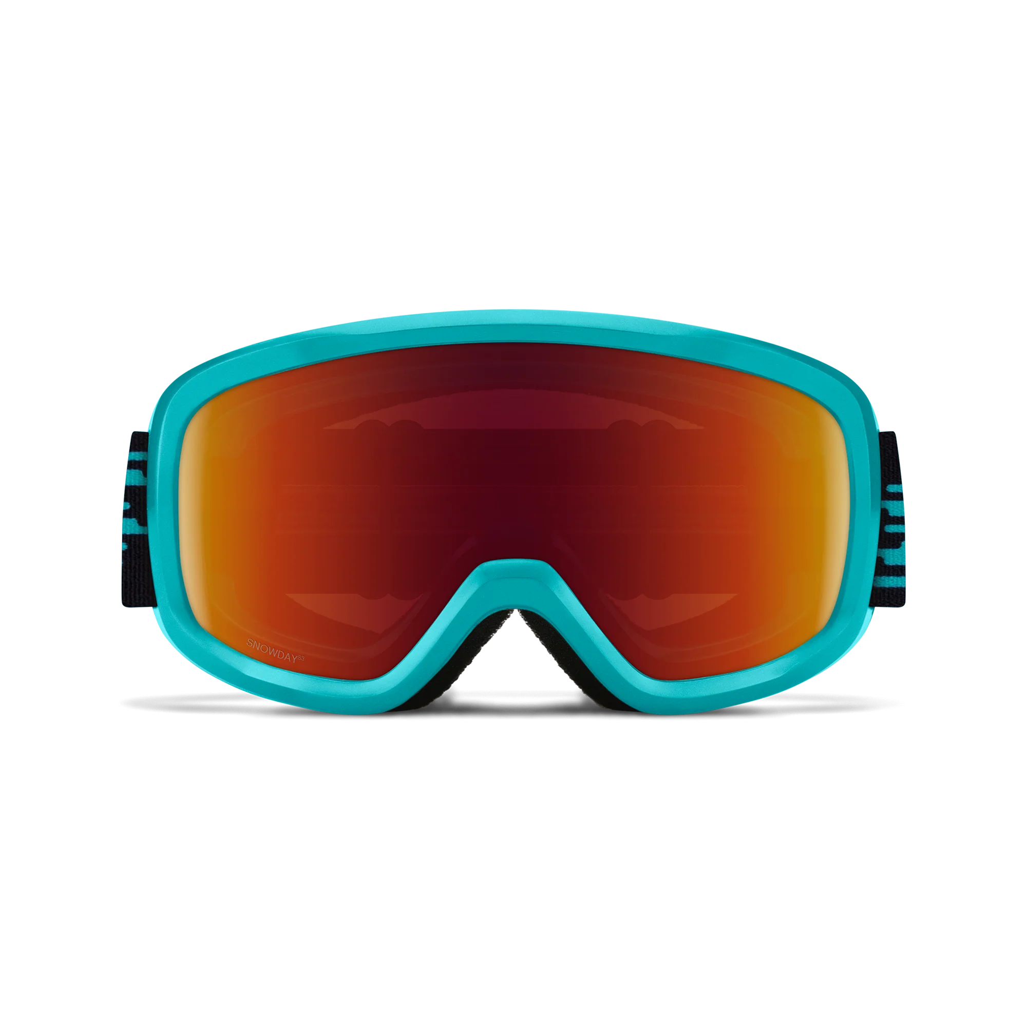 Masque de ski enfant Smith - Snowday - Tropic Kidding - Red Sol-X Mirror