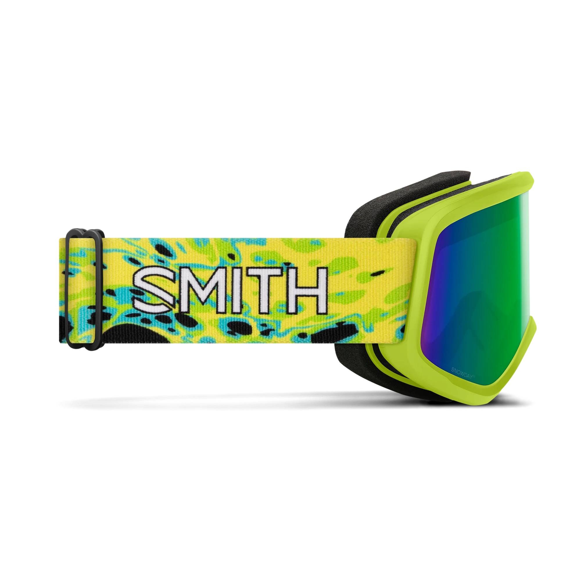 Masque de ski enfant Smith - Snowday - Electric Lime Slime - Green Sol-X Mirror