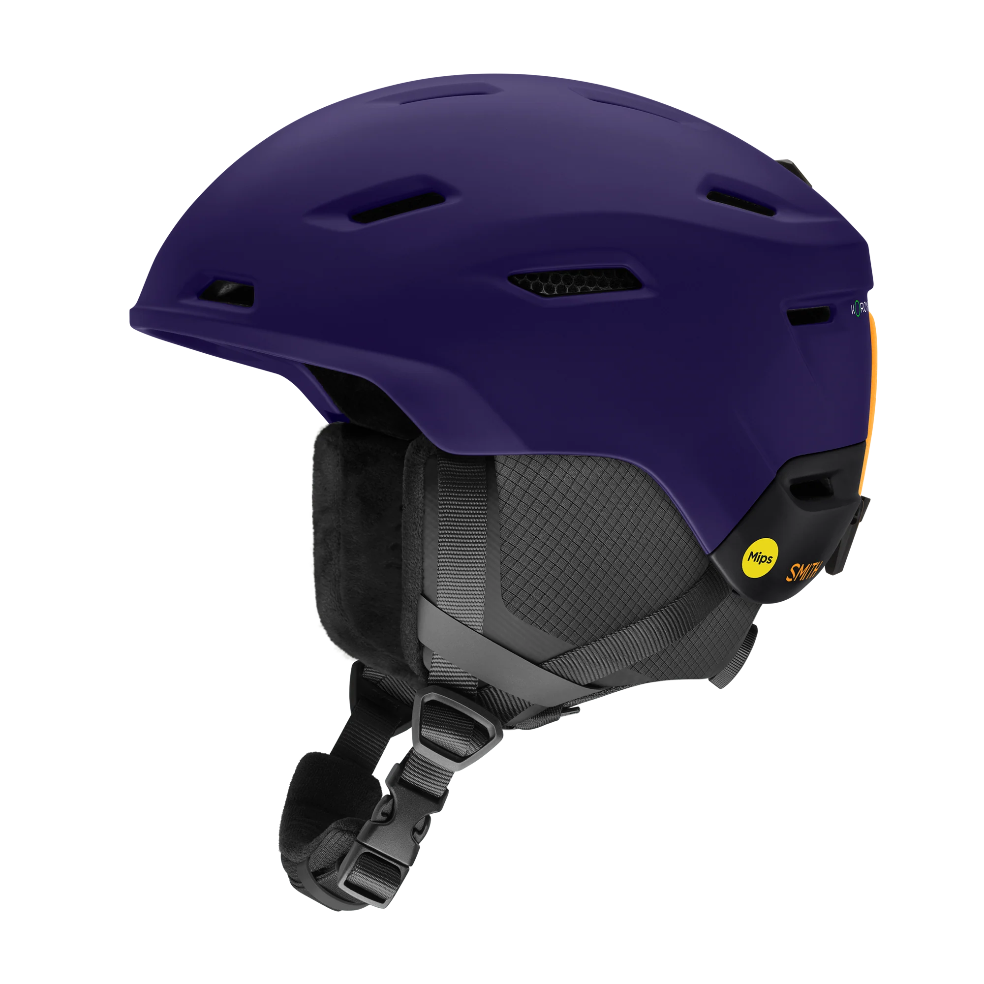 Casque de ski Smith - Descend Mips - Prune foncé mat / Noir