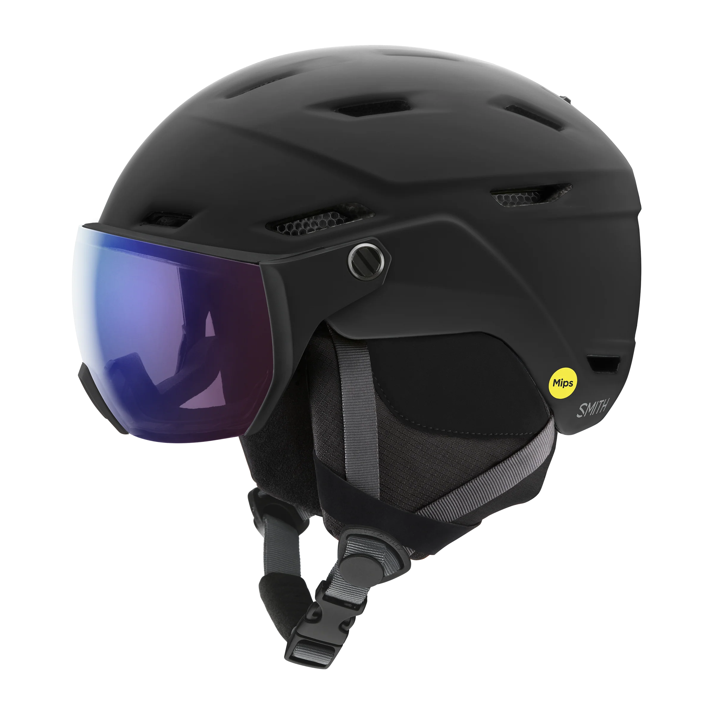 Casque de ski Smith - Survey - Noir mat - ChromaPop Photochromic Rose Flash - Photochromique Cat.1 à 2