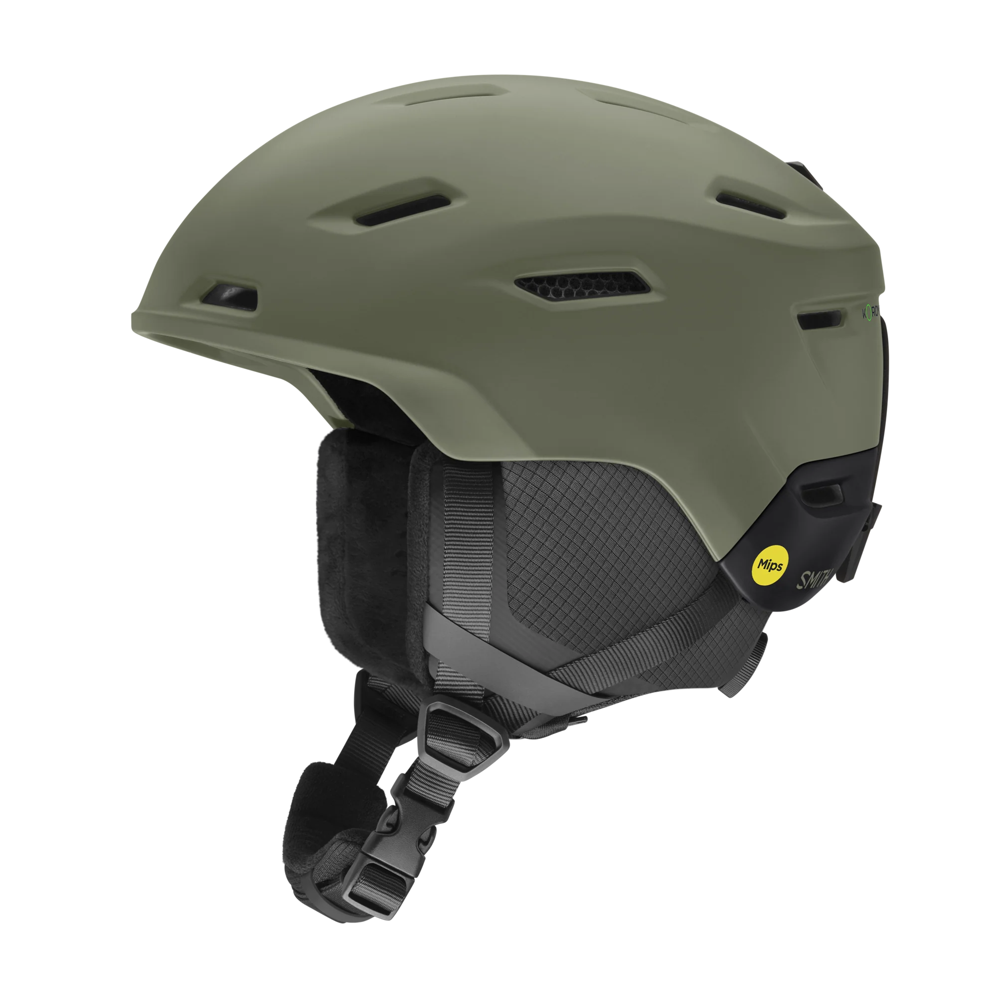 Casque de ski Smith - Descend Mips - Vert fatigue mat / Noir