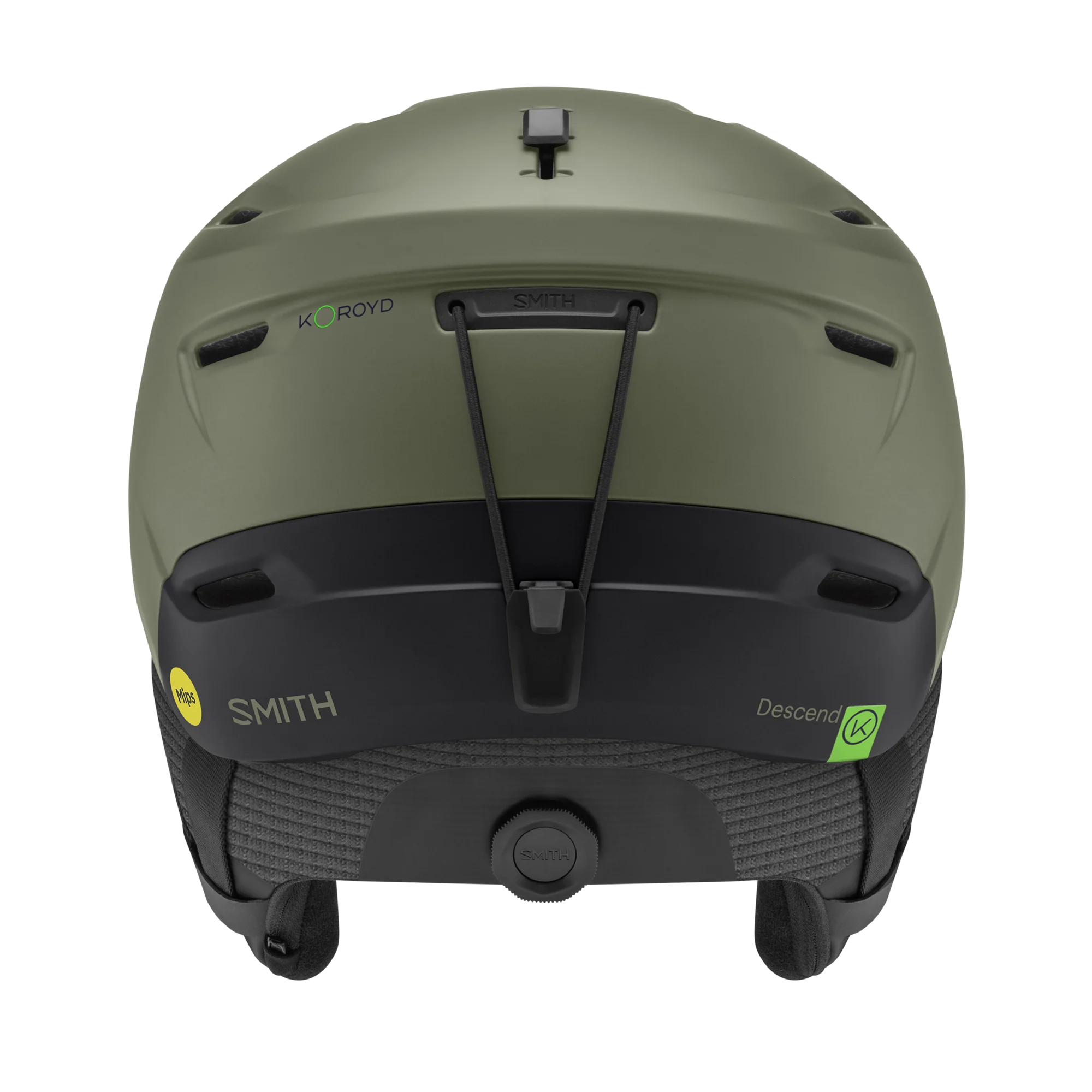 Casque de ski Smith - Descend Mips - Vert fatigue mat / Noir