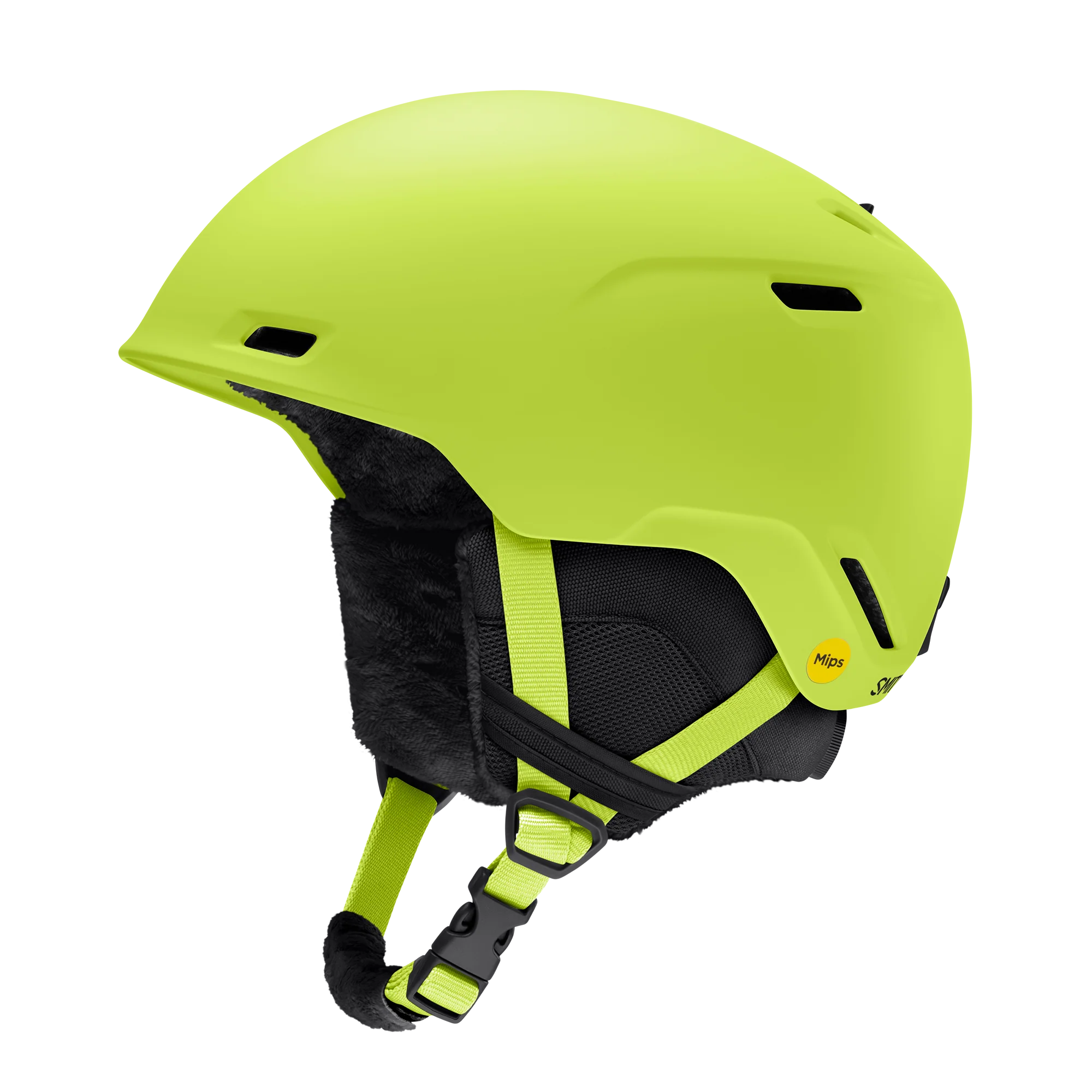 Casque de ski enfant Smith - Cache Jr Mips - Vert citron électrique mat