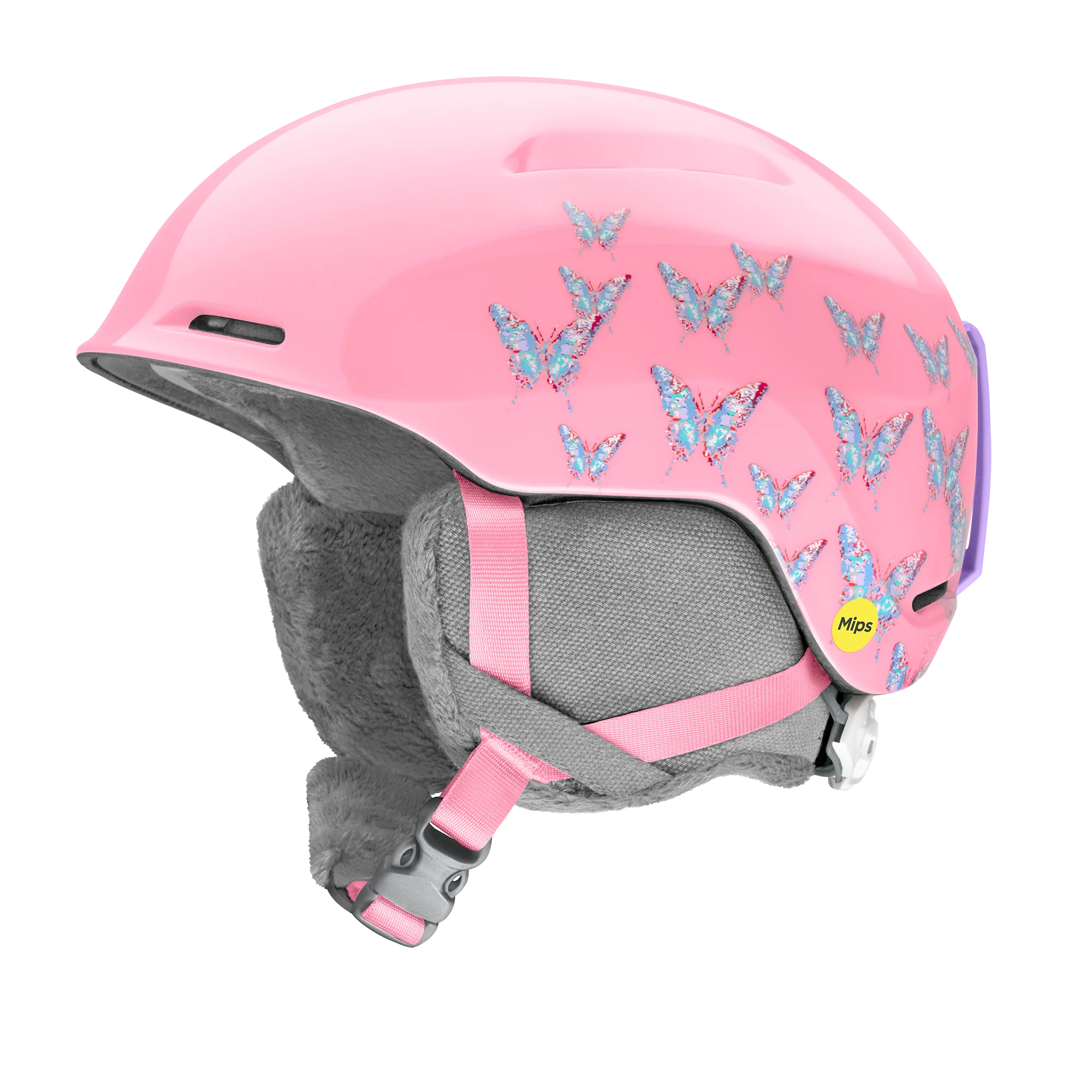 Casque de ski enfant Smith - Glide Jr Mips - Rose vif Lofi Butterfly mat