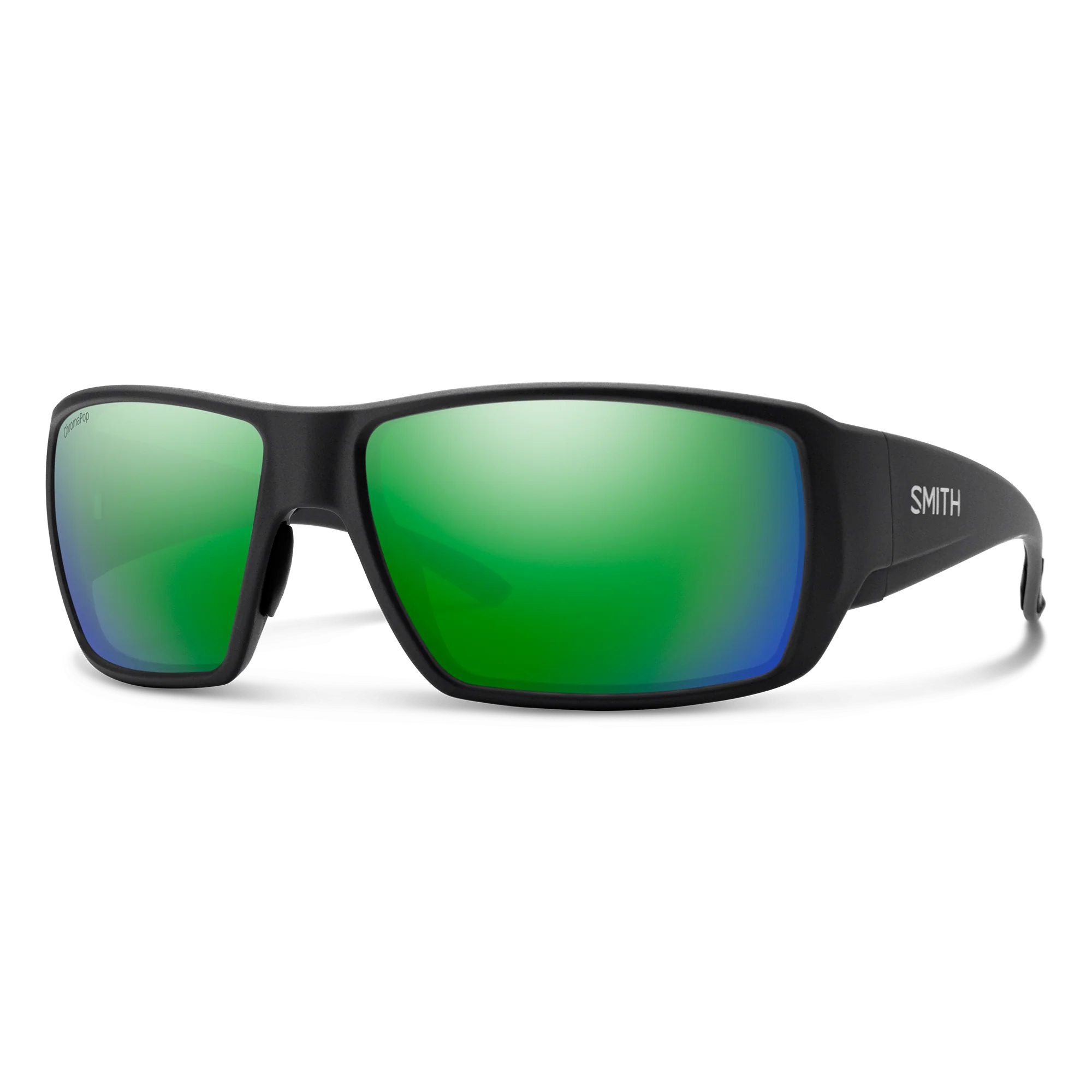 Lunettes de soleil Smith - Guides Choice XL - Noir mat - ChromaPop Glass Polarized Green Mirror - Cat.3