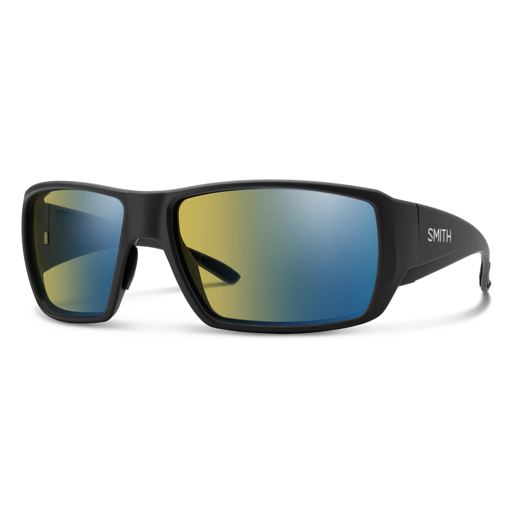 Lunettes de soleil Smith - Guides Choice XL - Noir mat - ChromaPop Glass Polarchromic Yellow Blue Mirror - Cat.2 à 3