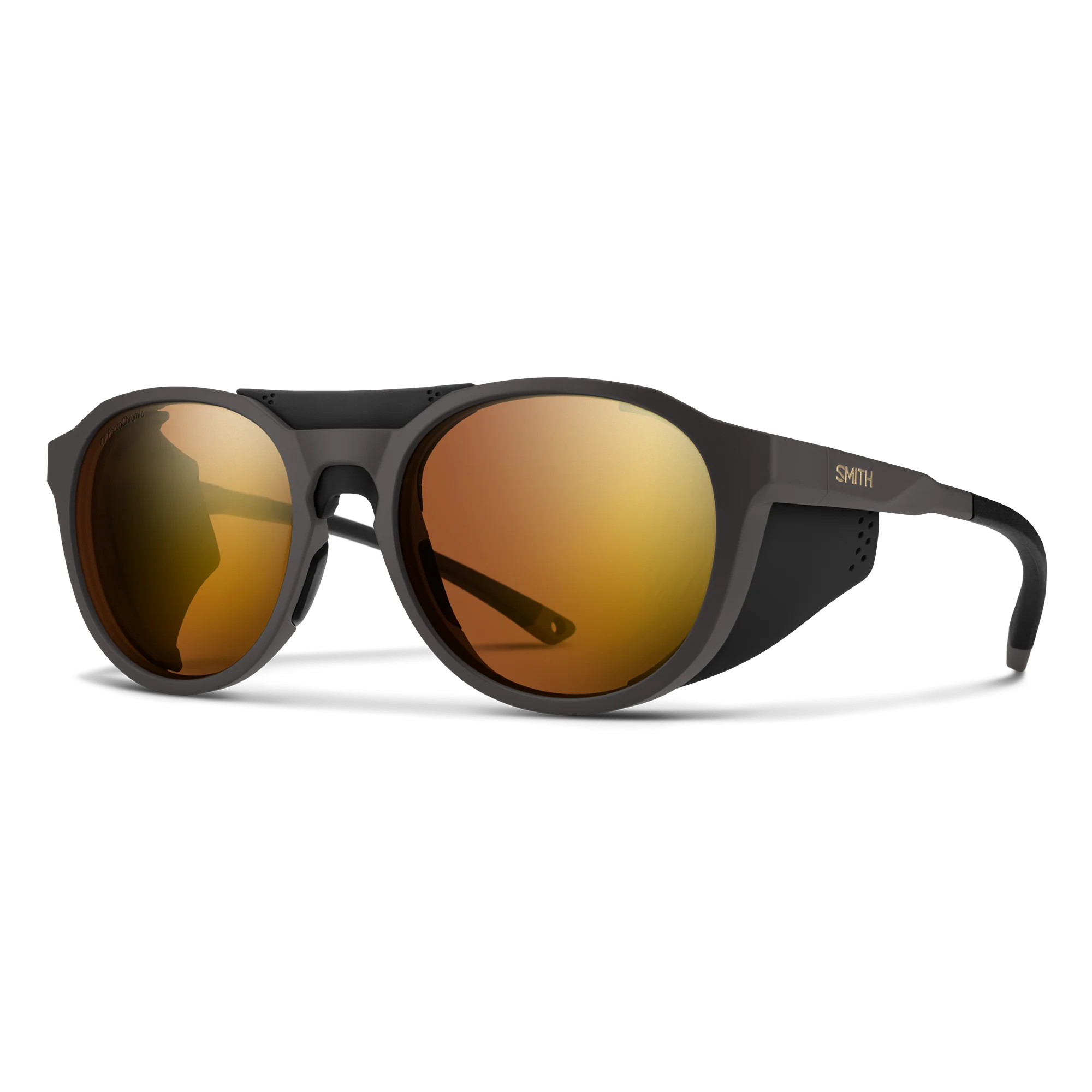 Lunettes de soleil Smith - Venture - Gravy mat - ChromaPop Glacier Photochromic Copper Gold Mirror - Cat.1 à 4