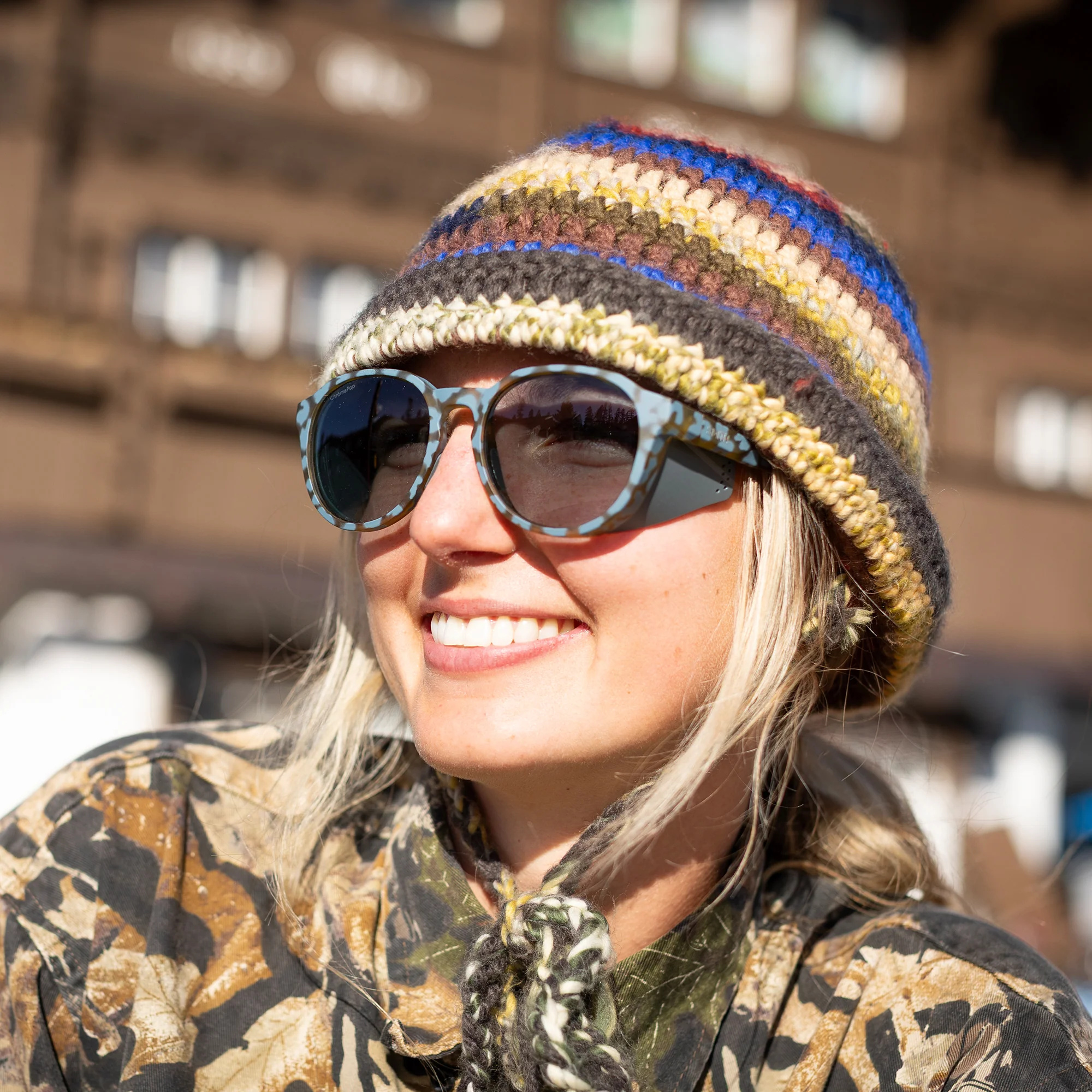 Lunettes de soleil Smith - Venture - Flint / Écaille Tarmac mat - ChromaPop Slate - Cat.2