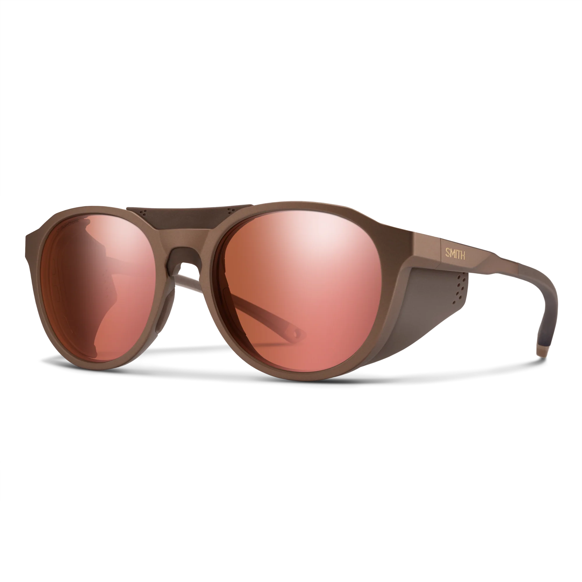 Lunettes de soleil Smith - Venture - Gold Dust mat - ChromaPop Glacier Photochromic Rose Gold Mirror - Cat.1 à 4