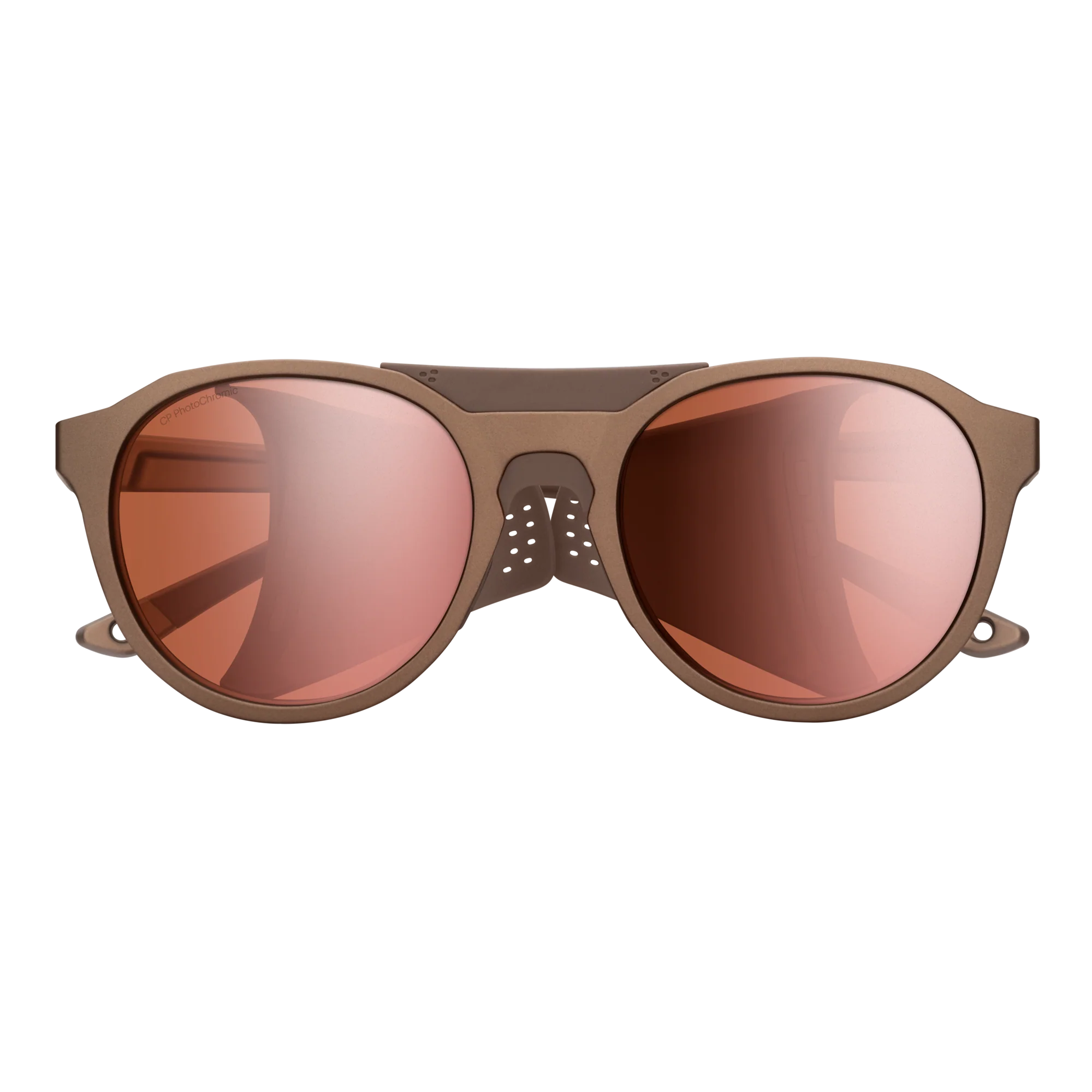 Lunettes de soleil Smith - Venture - Gold Dust mat - ChromaPop Glacier Photochromic Rose Gold Mirror - Cat.1 à 4