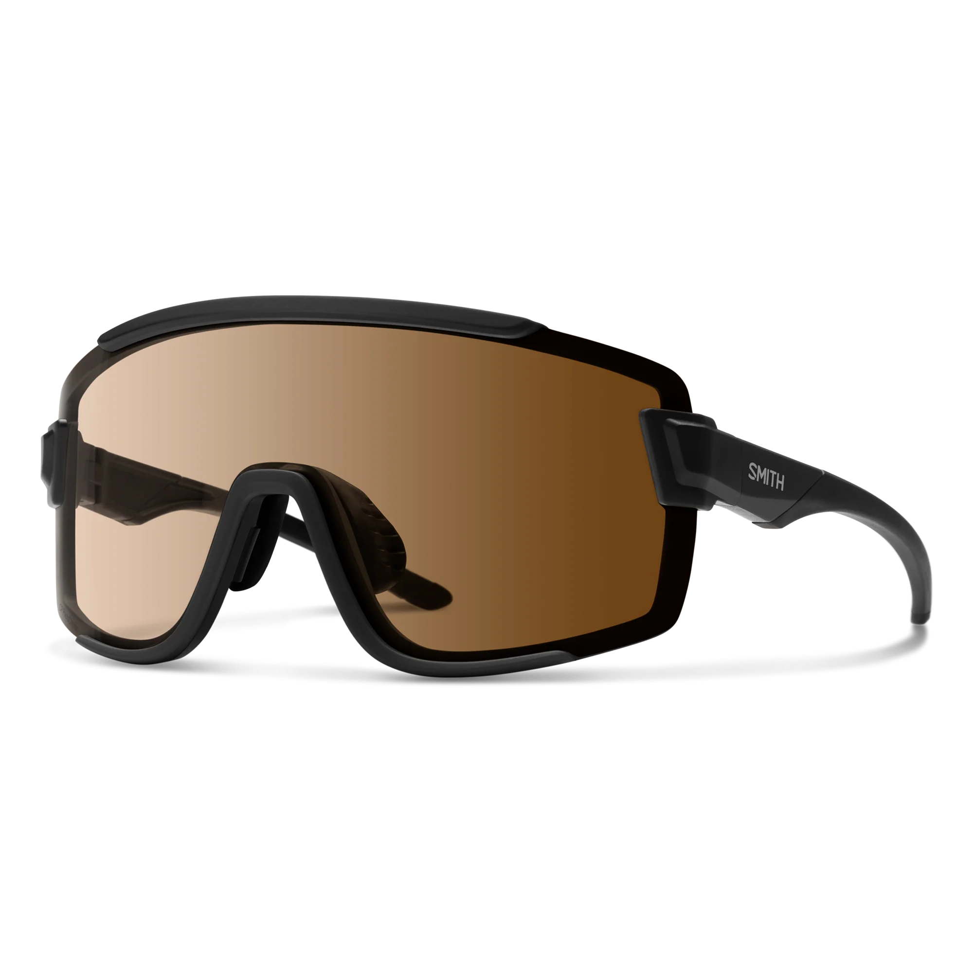 Lunettes de soleil Smith - Wildcat - Noir mat - ChromaPop Photochromic Brown - Cat.1 à 3