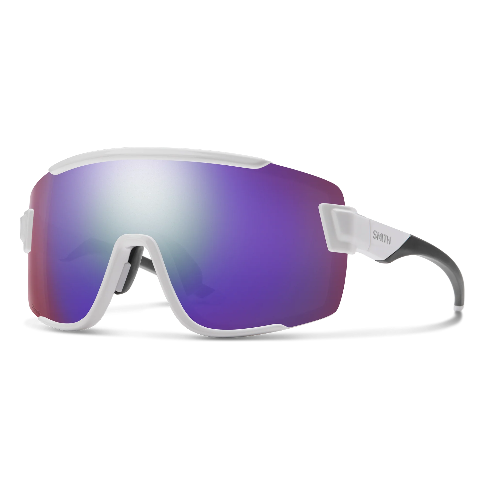 Lunettes de soleil Smith - Wildcat - Blanc - ChromaPop Violet Mirror - Cat.3