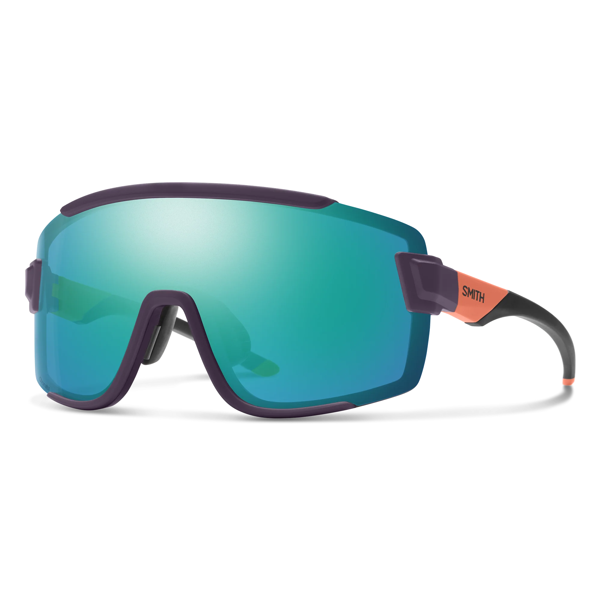 Lunettes de soleil Smith - Wildcat - Violet / Cendre / Hi Viz mat - ChromaPop Opal Mirror - Cat.3