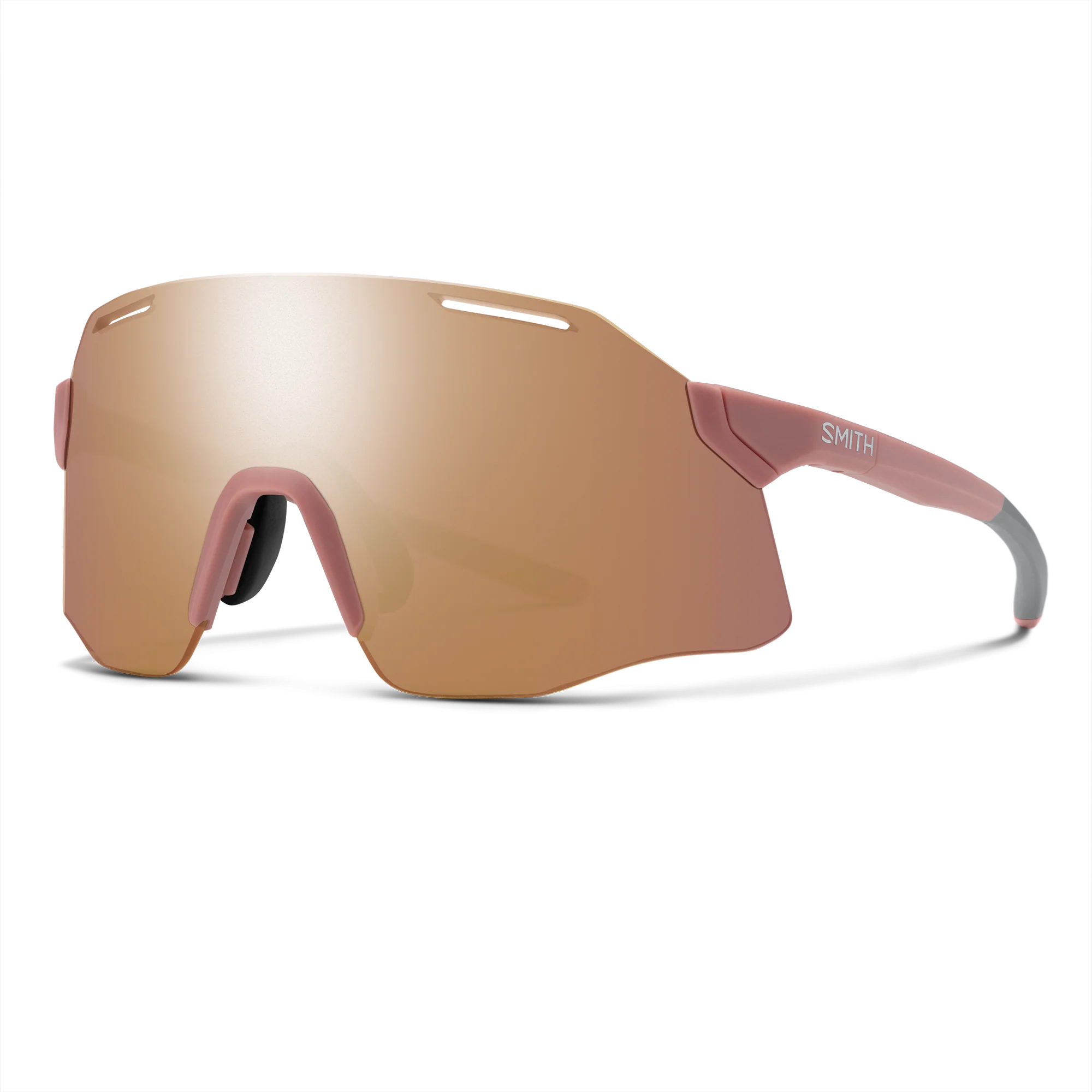 Lunettes de soleil Smith - Vert PivLock - Rose Craie mat - ChromaPop Rose Gold Mirror - Cat.3